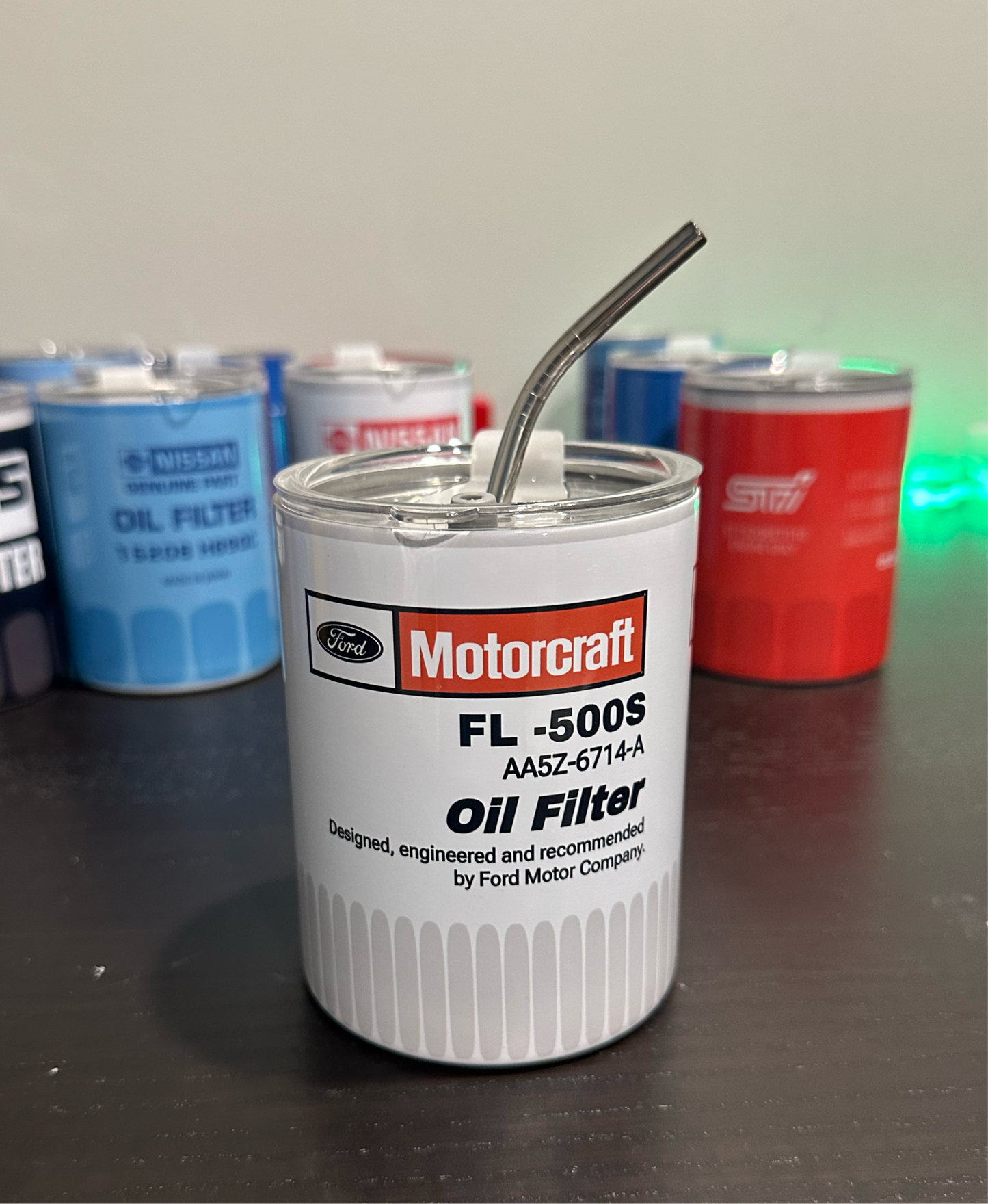 Ford motorcraft oil filter cup tumbler
