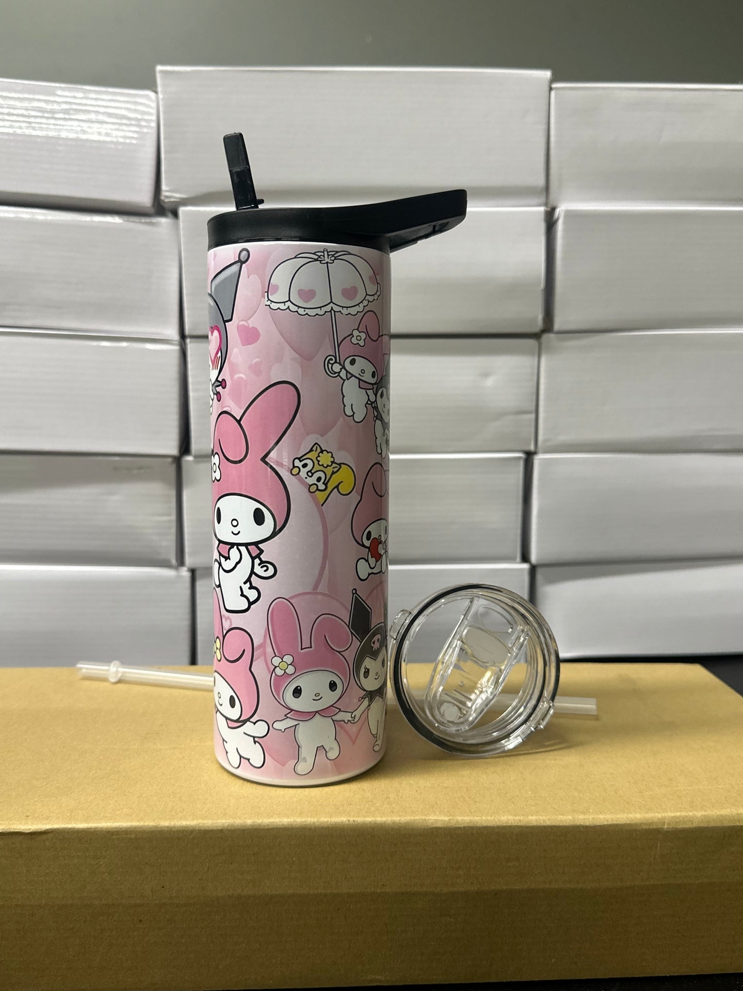Kuromi & melody tumbler