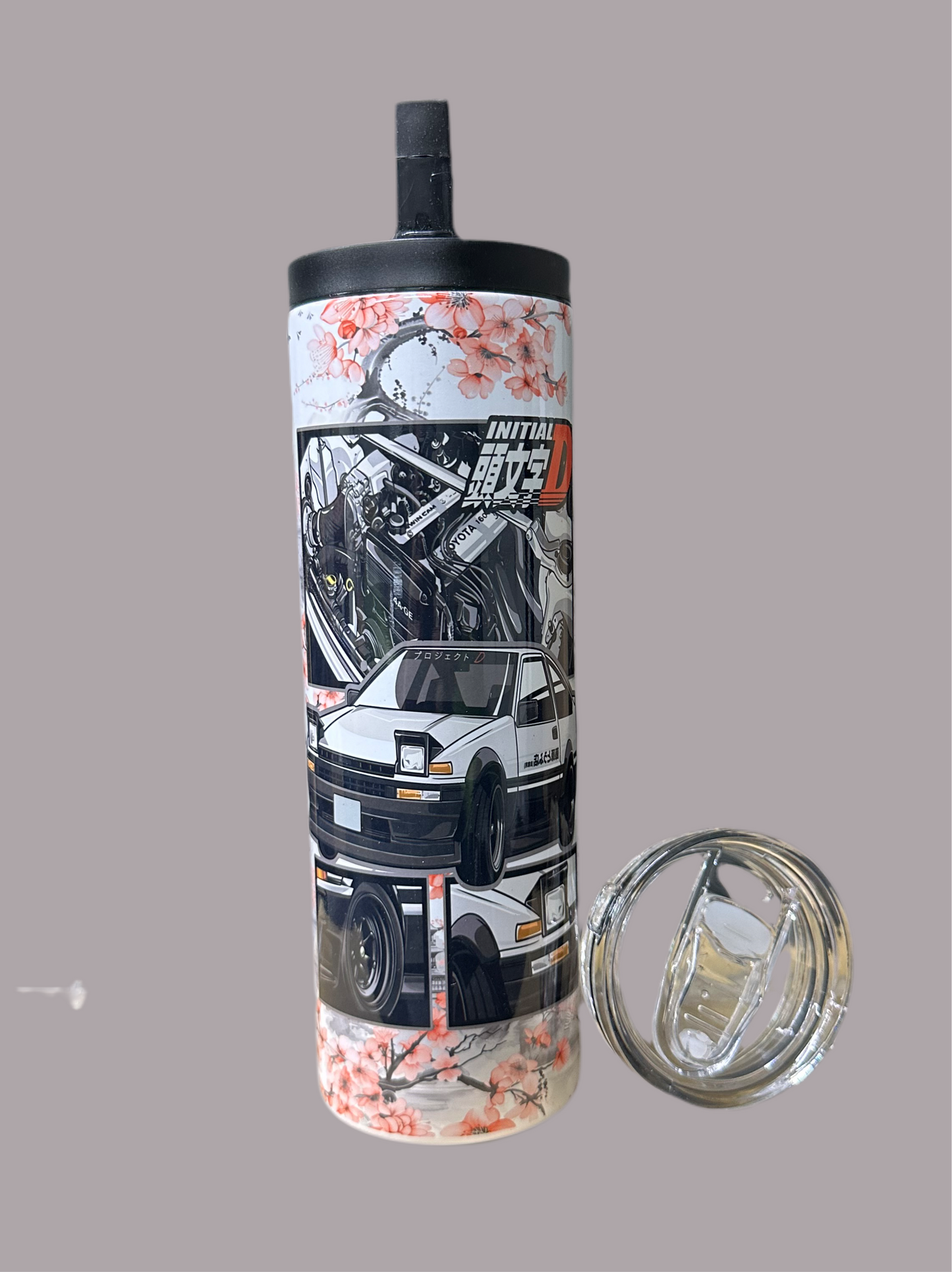 Initial d cherry blossom tumbler