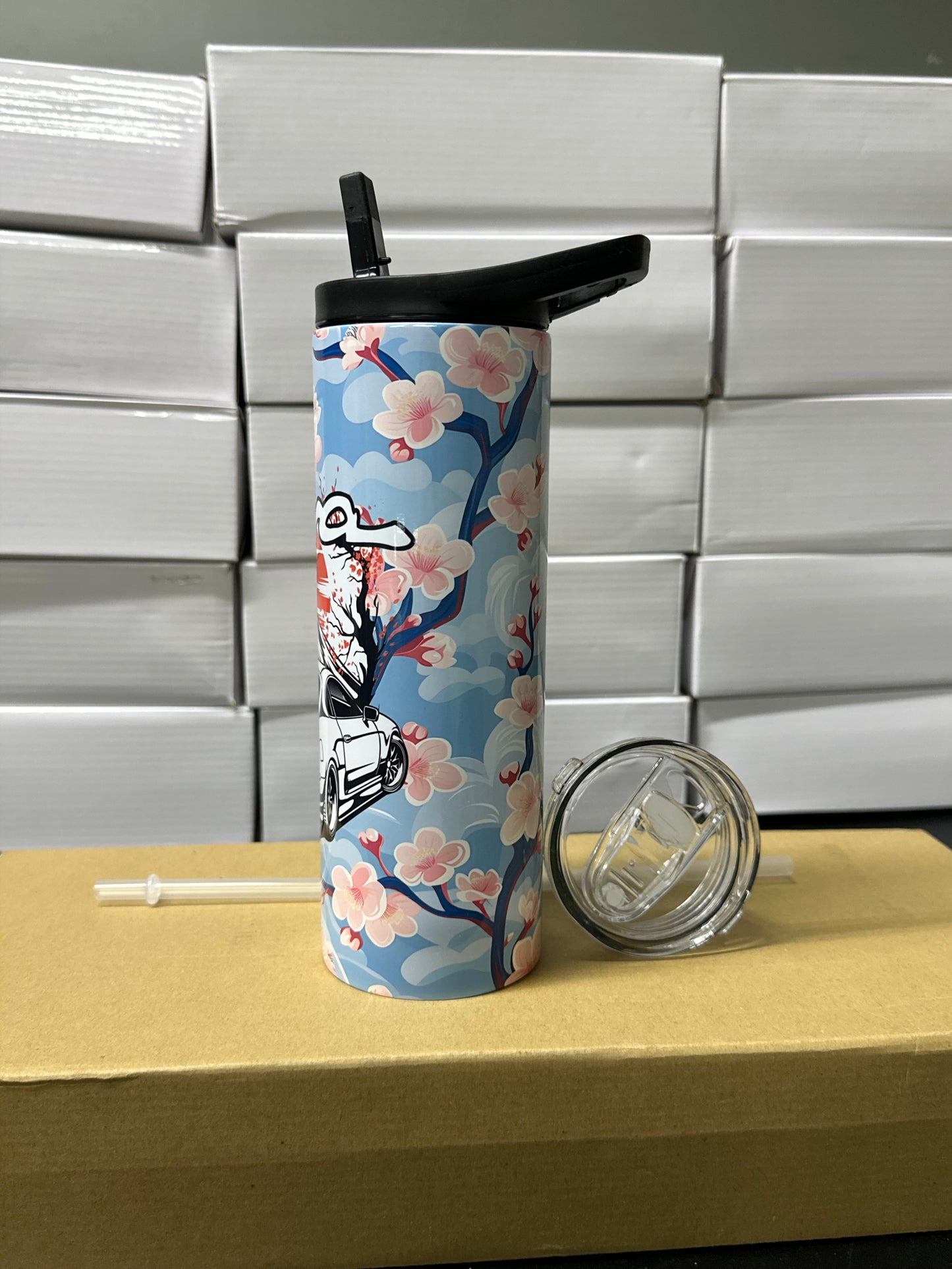Supra mk4 cherry blossom tumbler