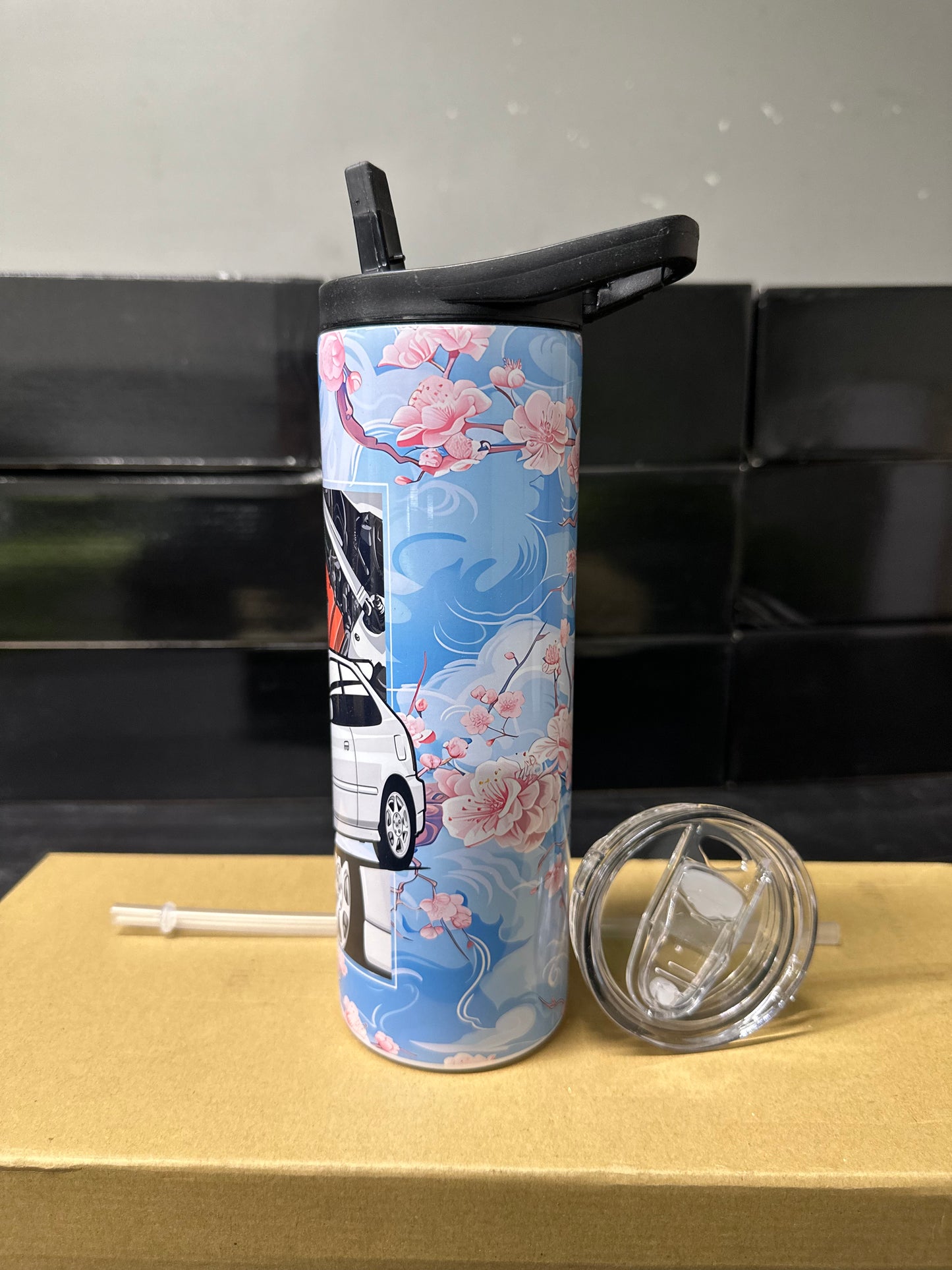 Honda civic ek9 cherry blossom tumbler