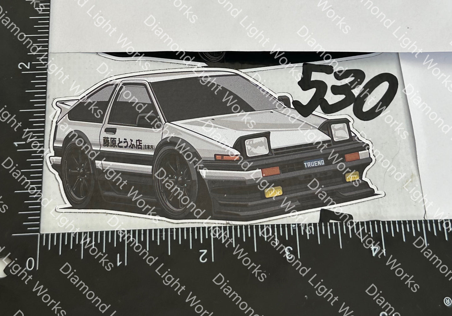 Toyota ae86 initial d sticker decal