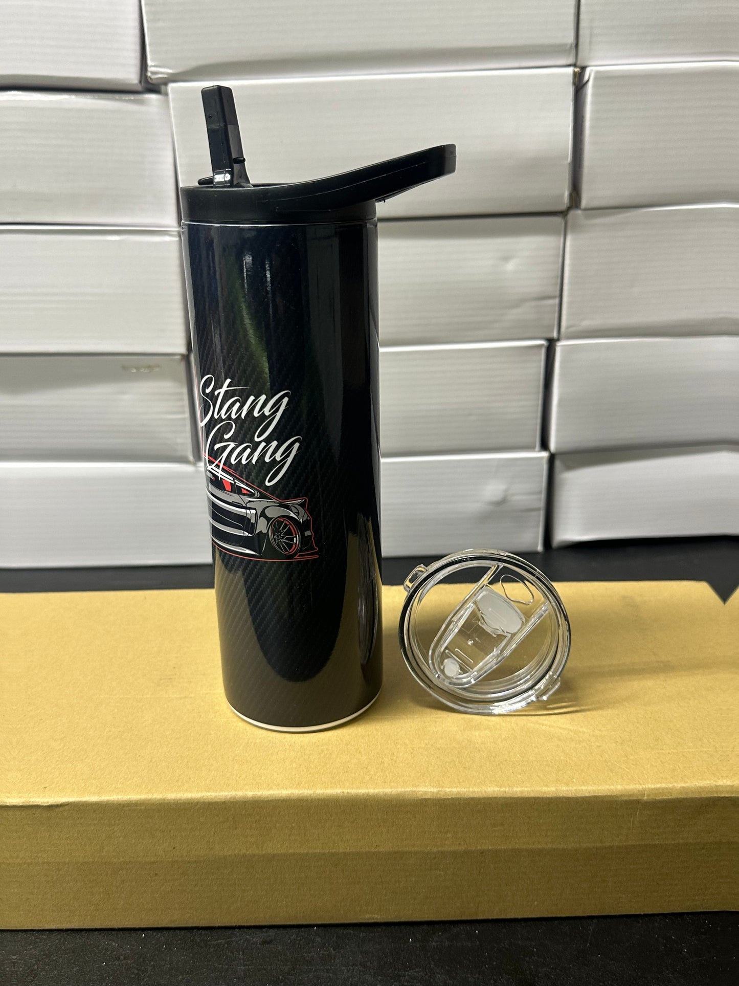 Mustang carbon tumbler