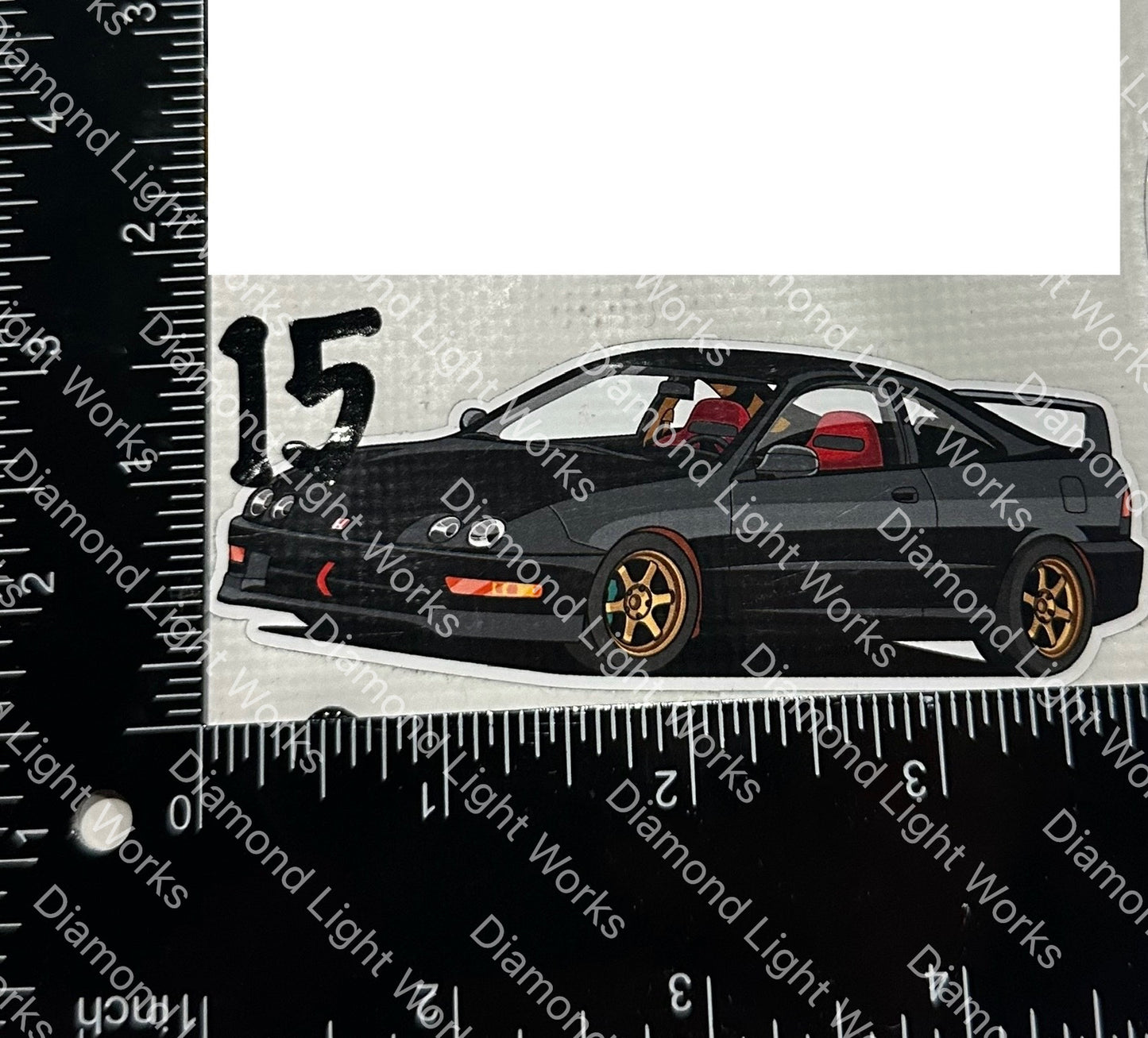 Acura Integra usdm black sticker decal