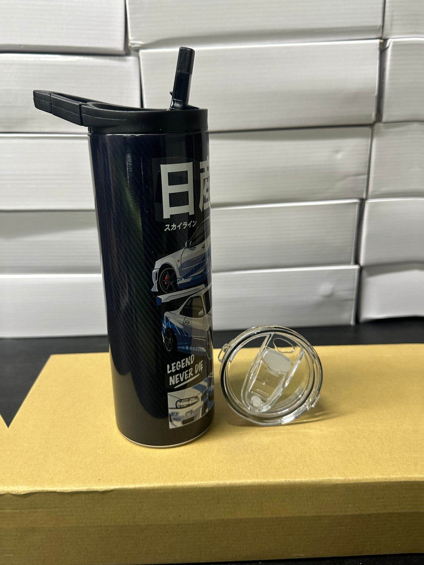 Nissan skyline gtr r34 fast and furious carbon tumbler