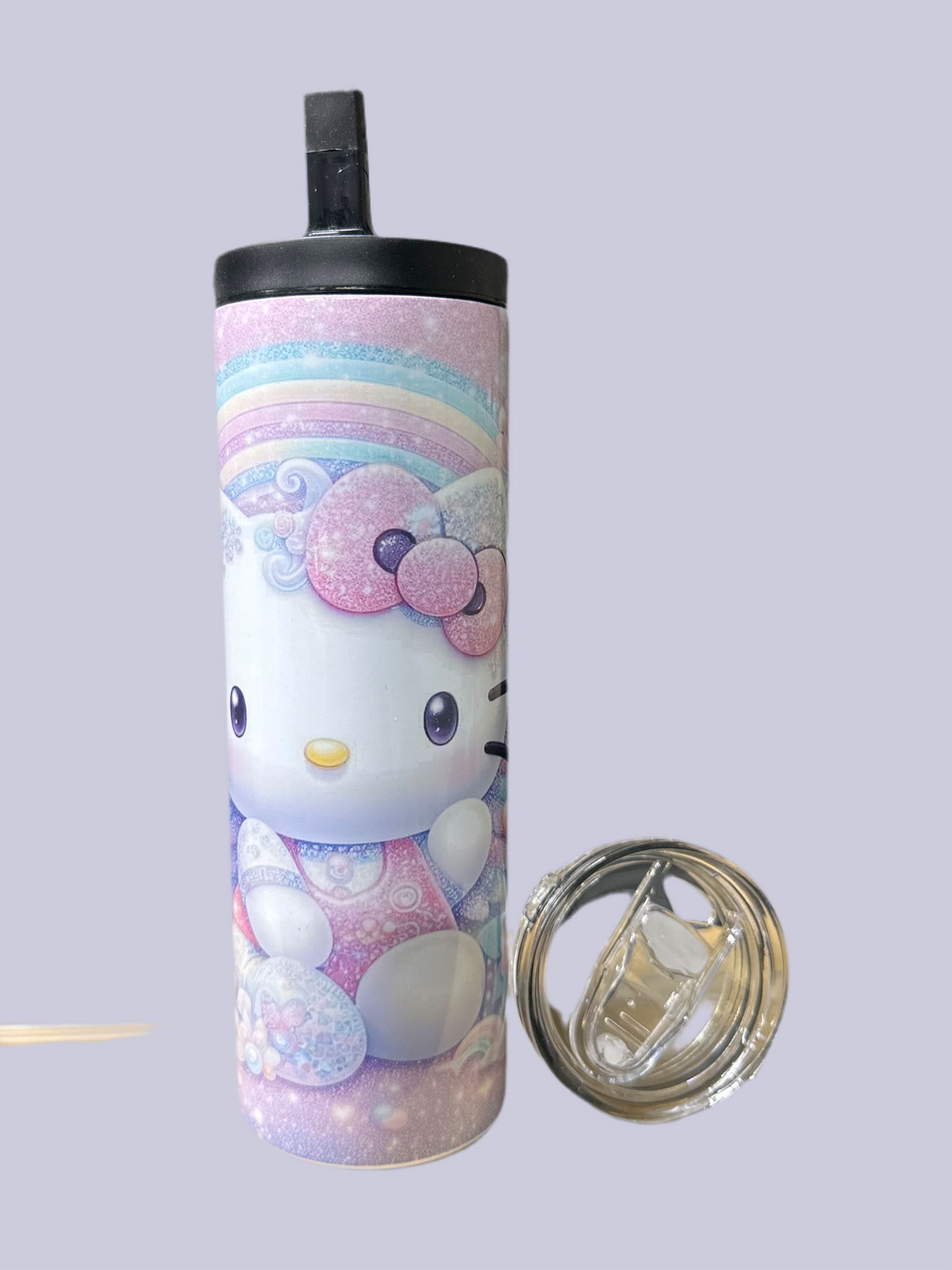 Hello kitty glitter tumbler