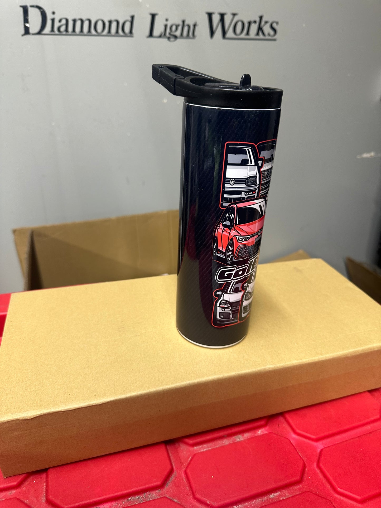 Vw Volkswagen Gti gen carbon tumbler