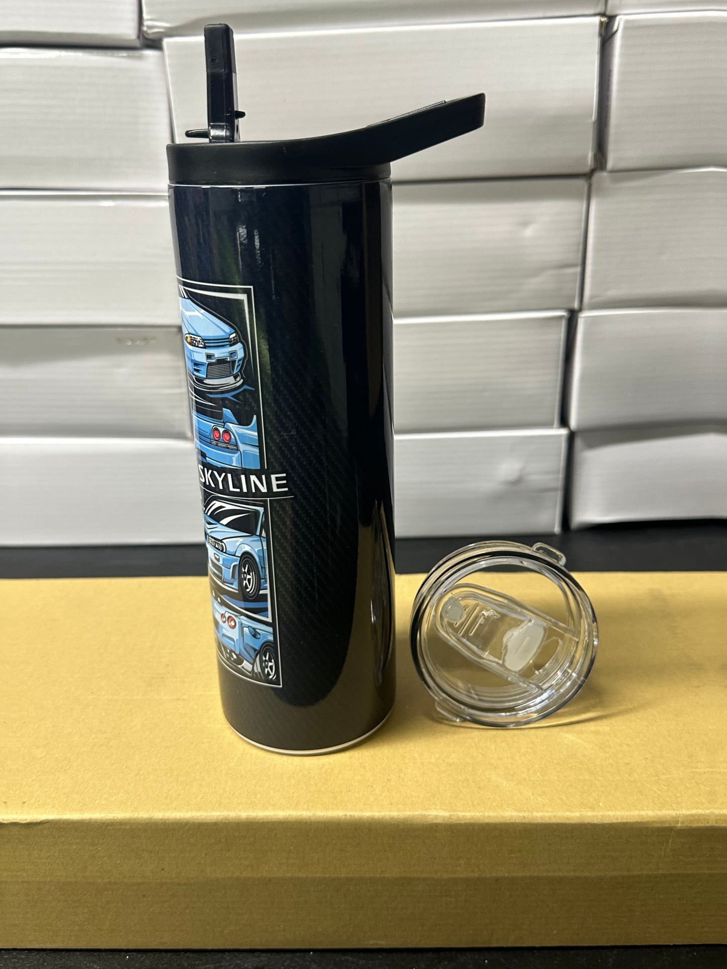 Nissan skyline gtr gen carbon tumbler