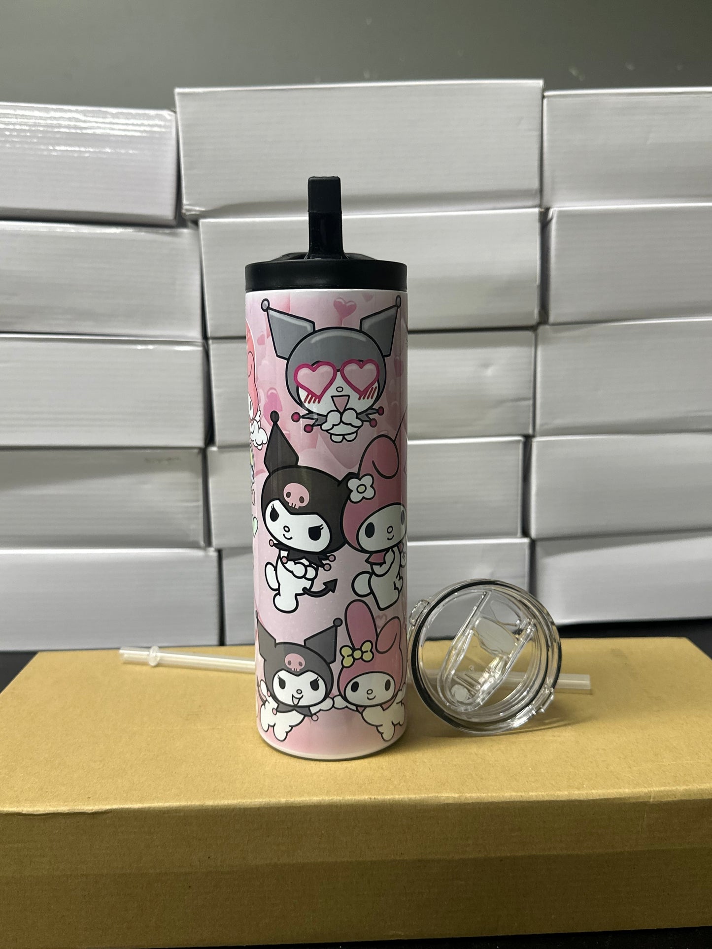 Kuromi & melody tumbler