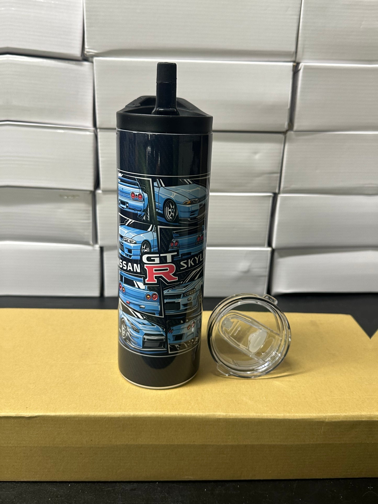 Nissan skyline gtr gen carbon tumbler