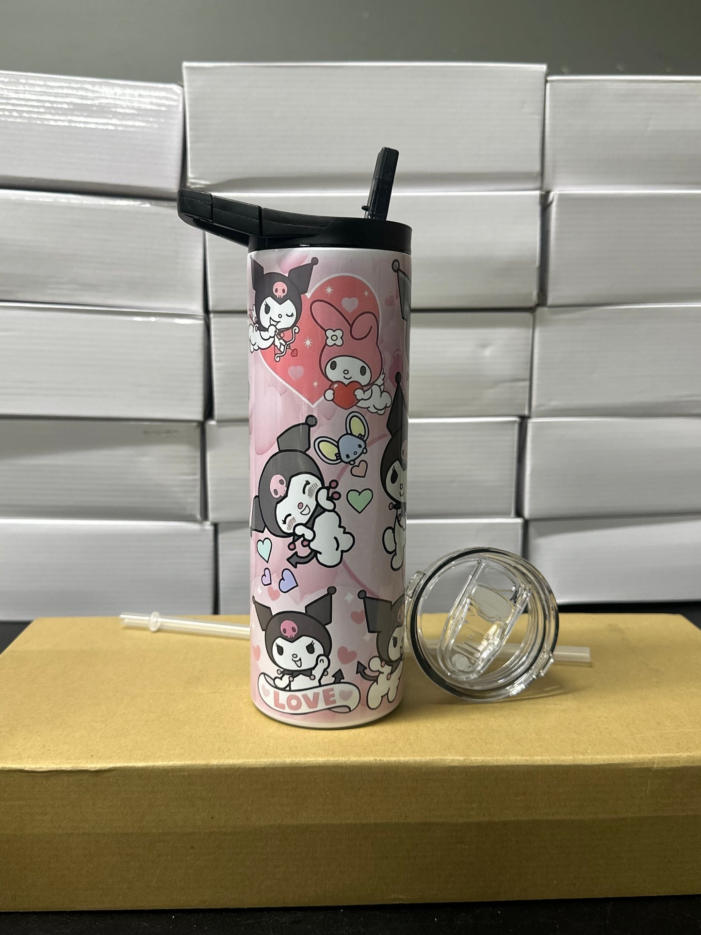 Kuromi & melody tumbler