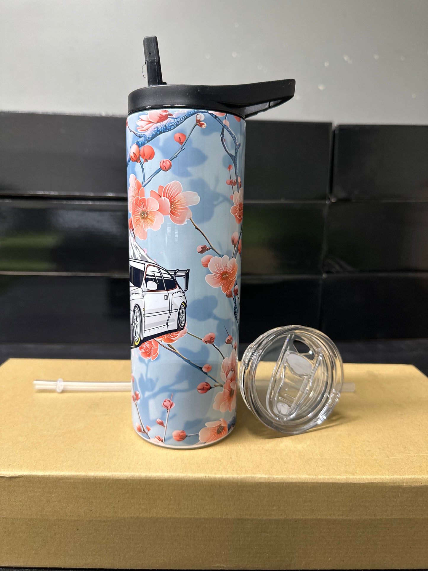 Honda civic eg flower tumbler