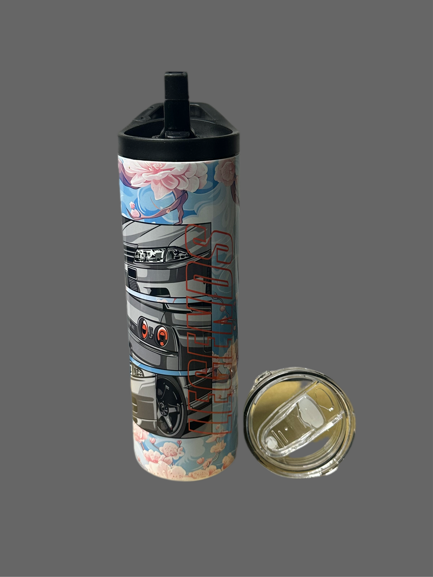 Nissan skyline r32 cherry blossom tumbler