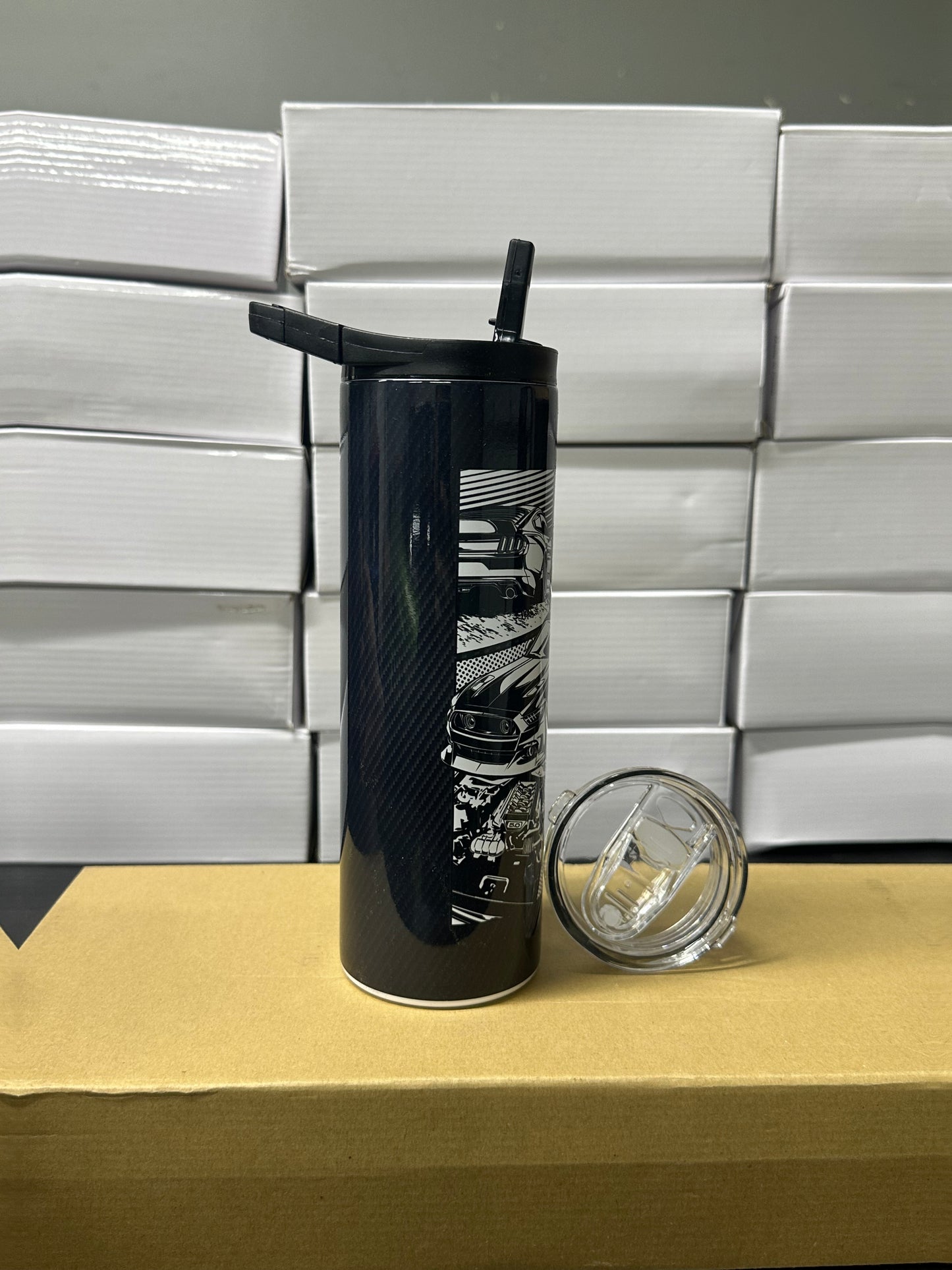 Ford mustang carbon tumbler