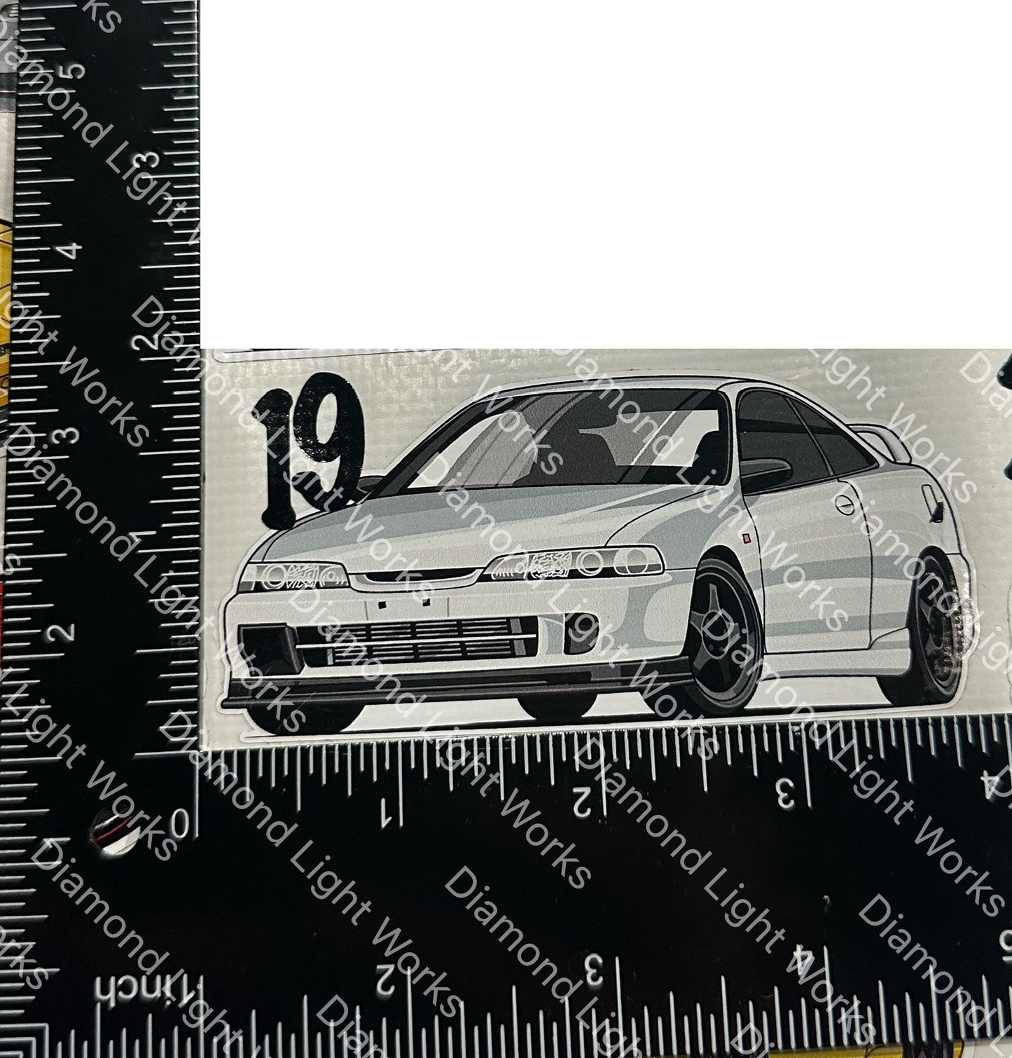 Acura Integra jdm white sticker decal