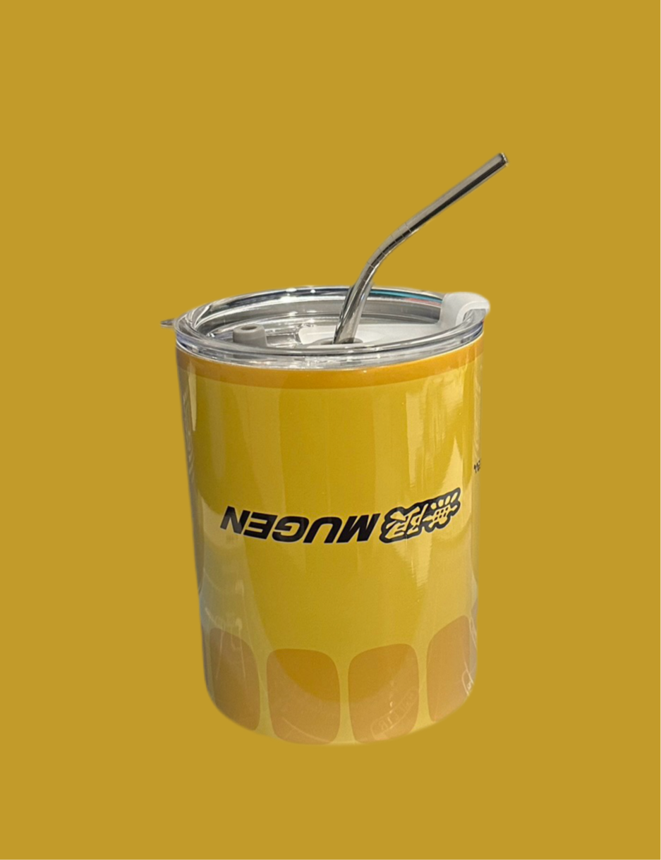 Mugen upside down oil filter tumbler cup