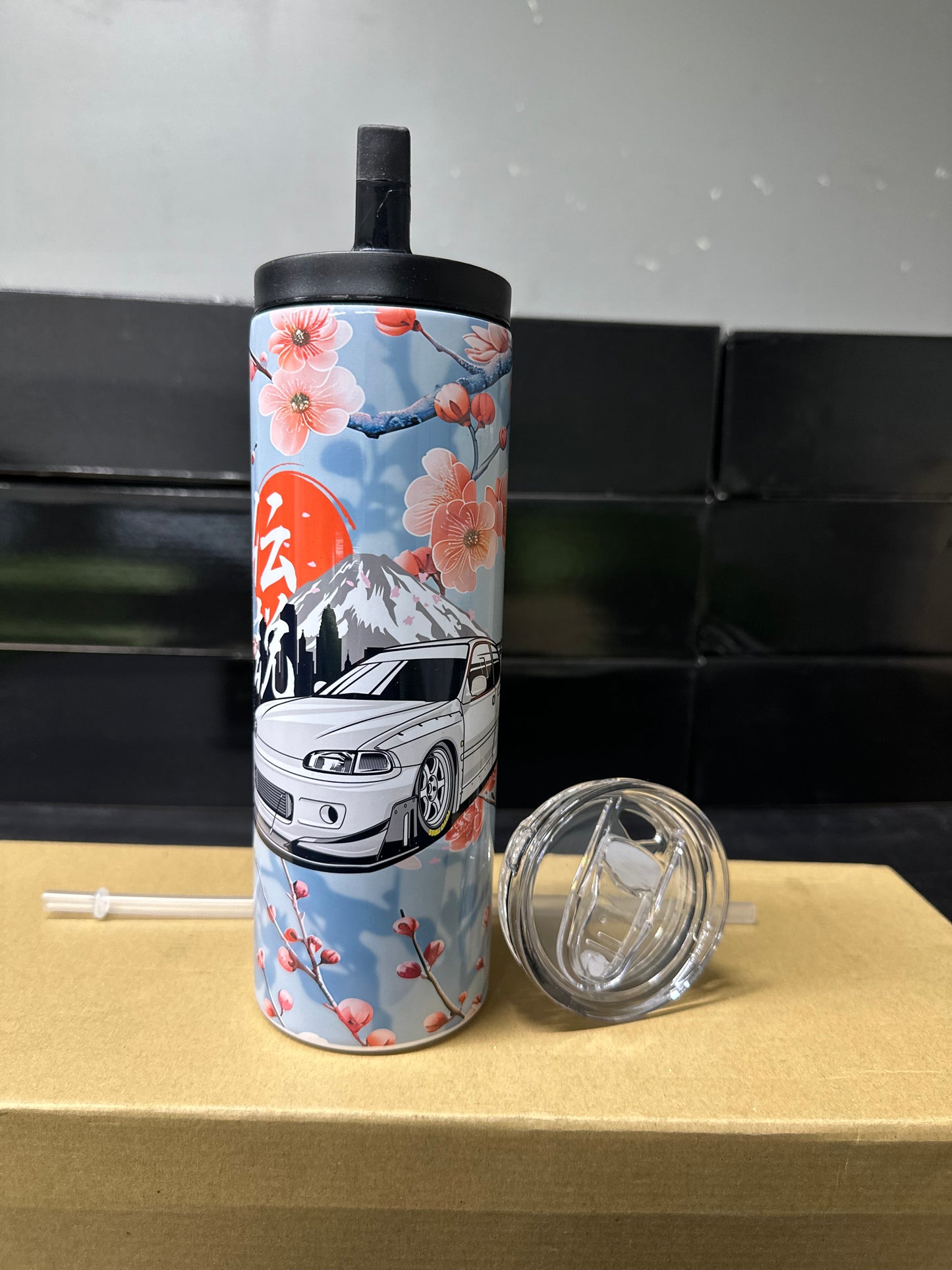 Honda civic eg flower tumbler