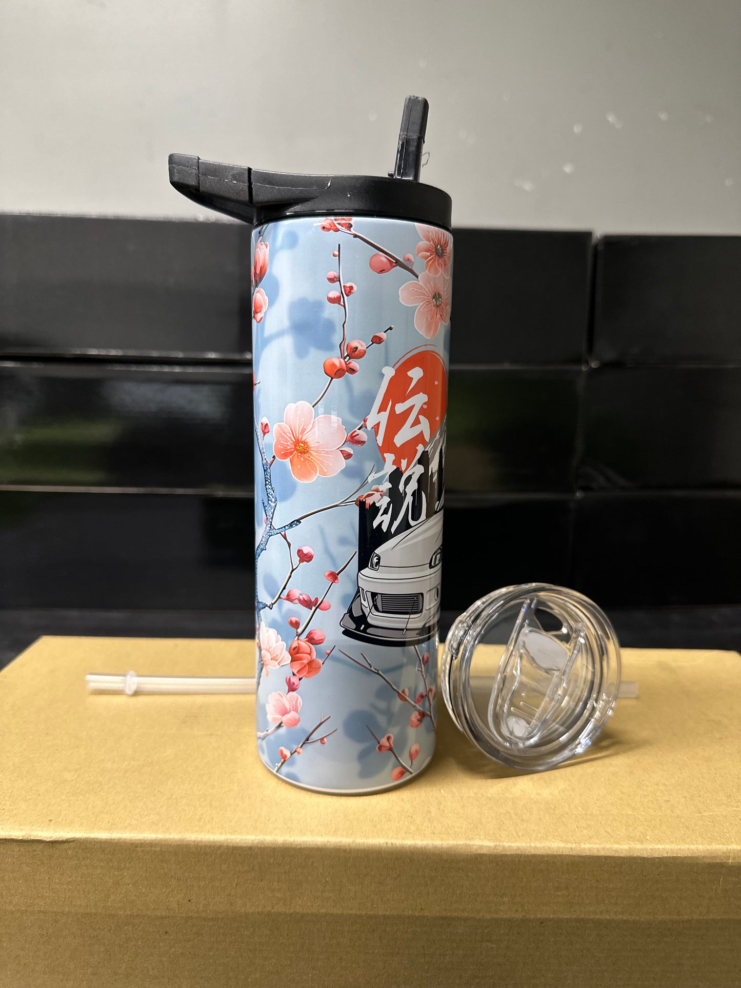 Honda civic eg flower tumbler