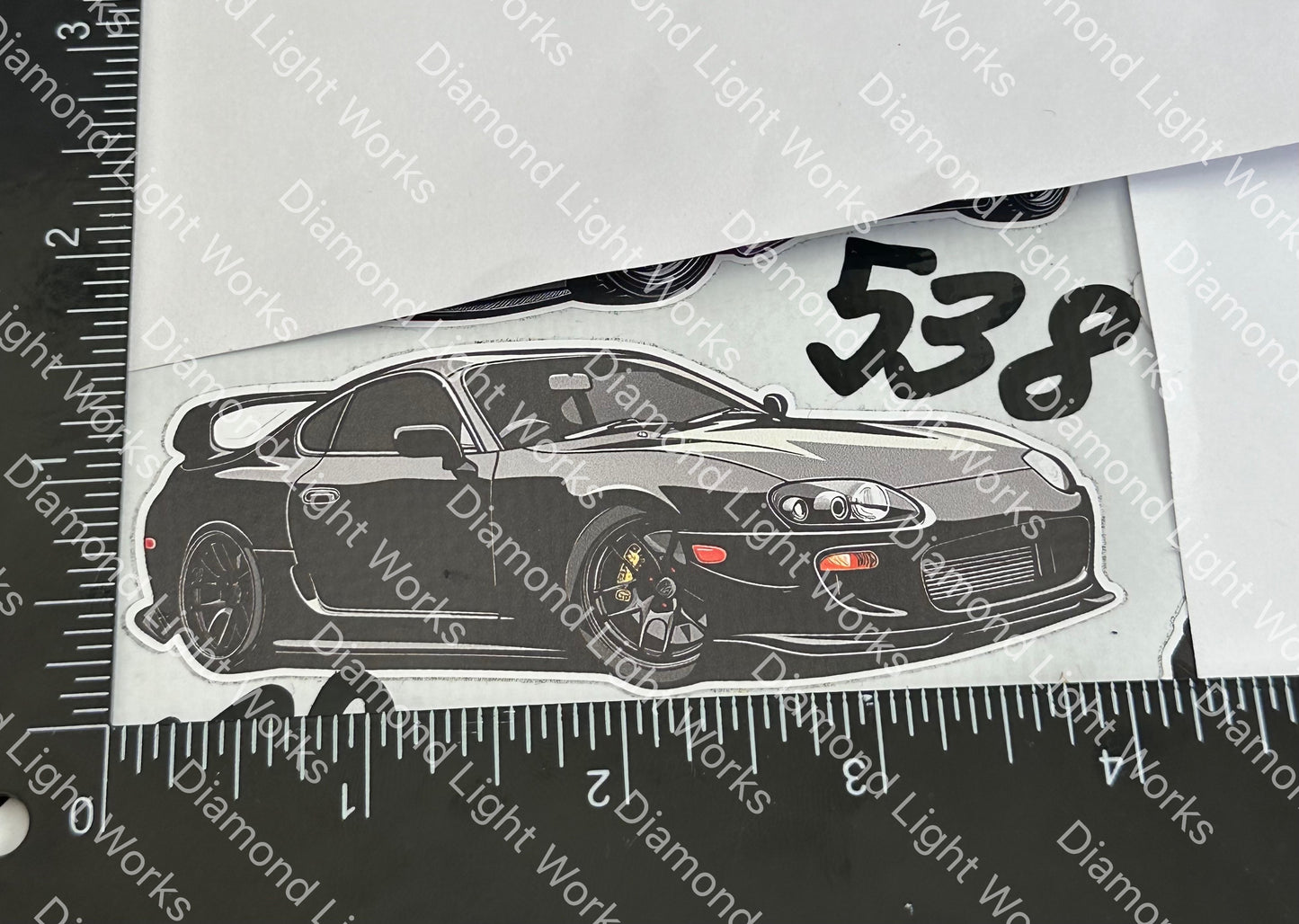 Toyota Supra mk4 black sticker decal