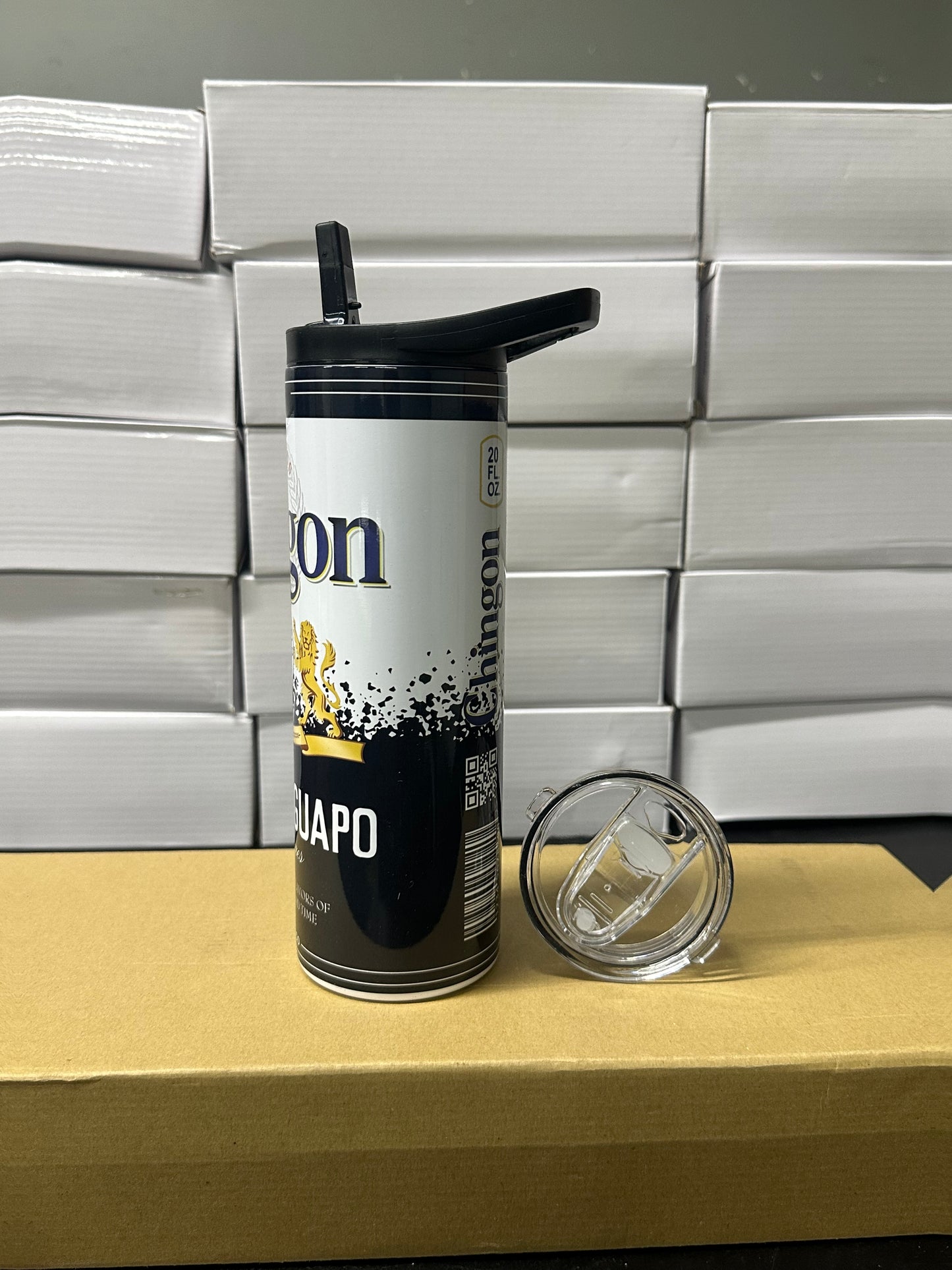 Chingon modelo black tumbler