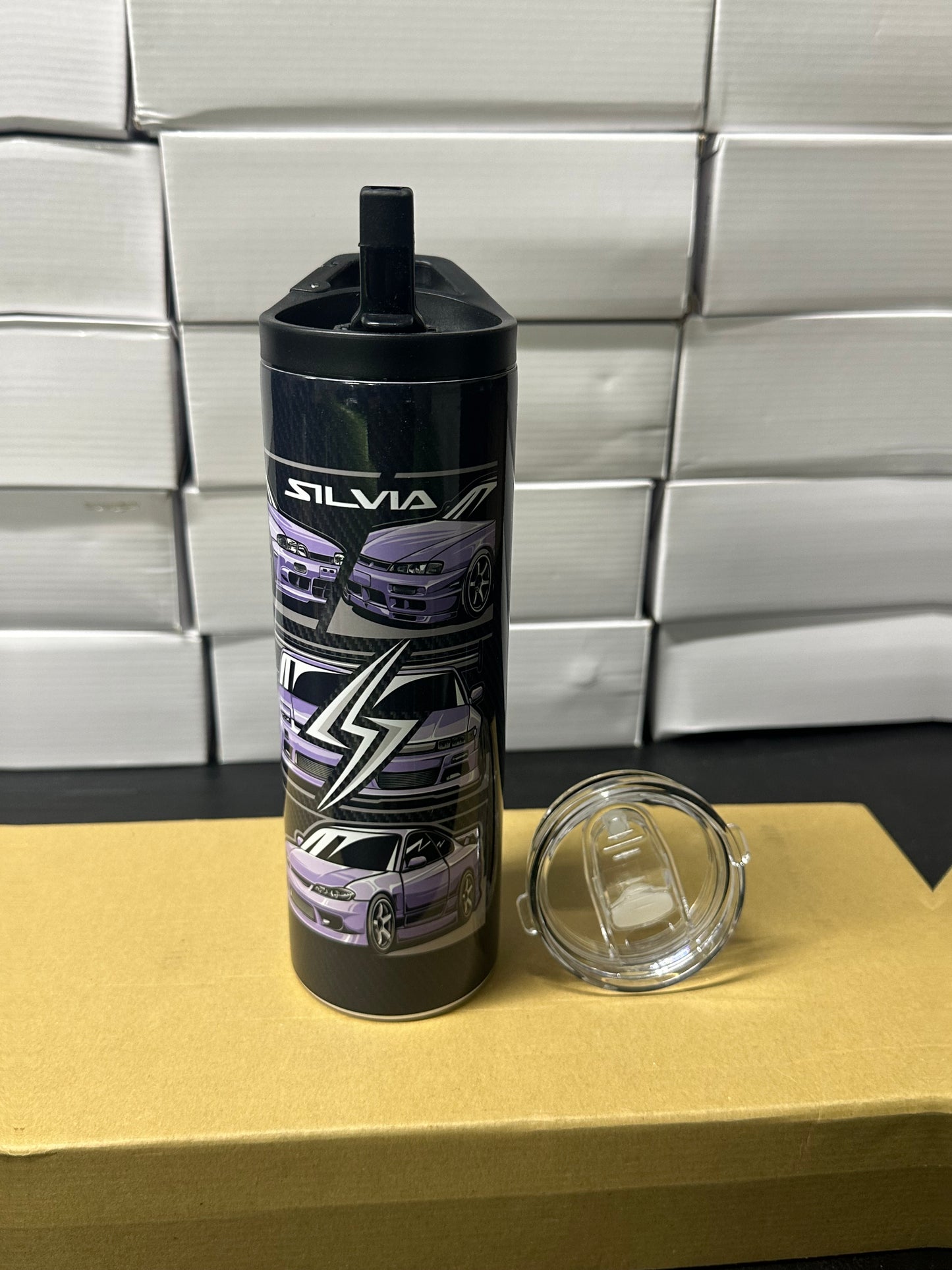 Nissan Silvia gen carbon tumbler