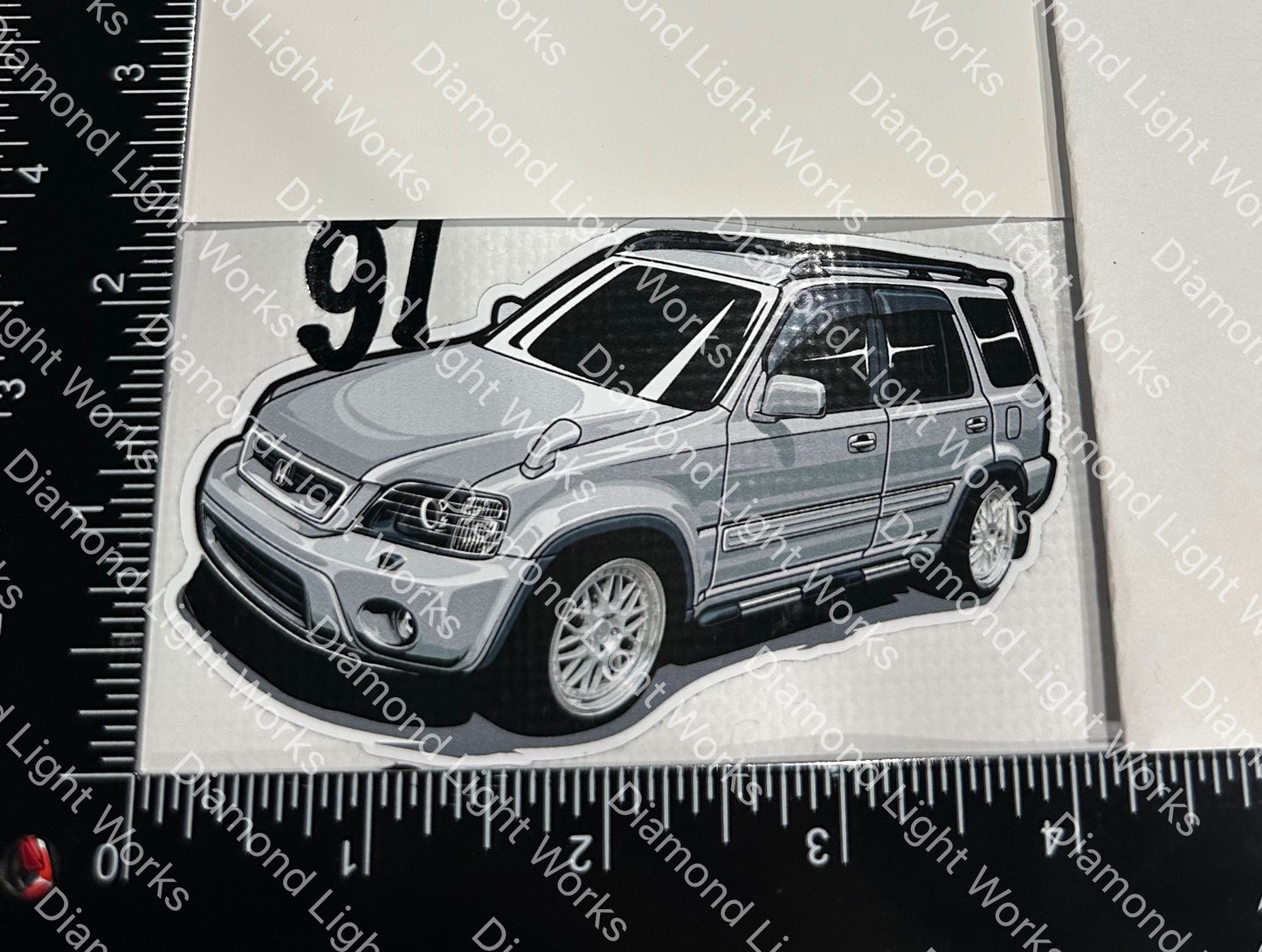 Honda Crv rd1 white sticker decal