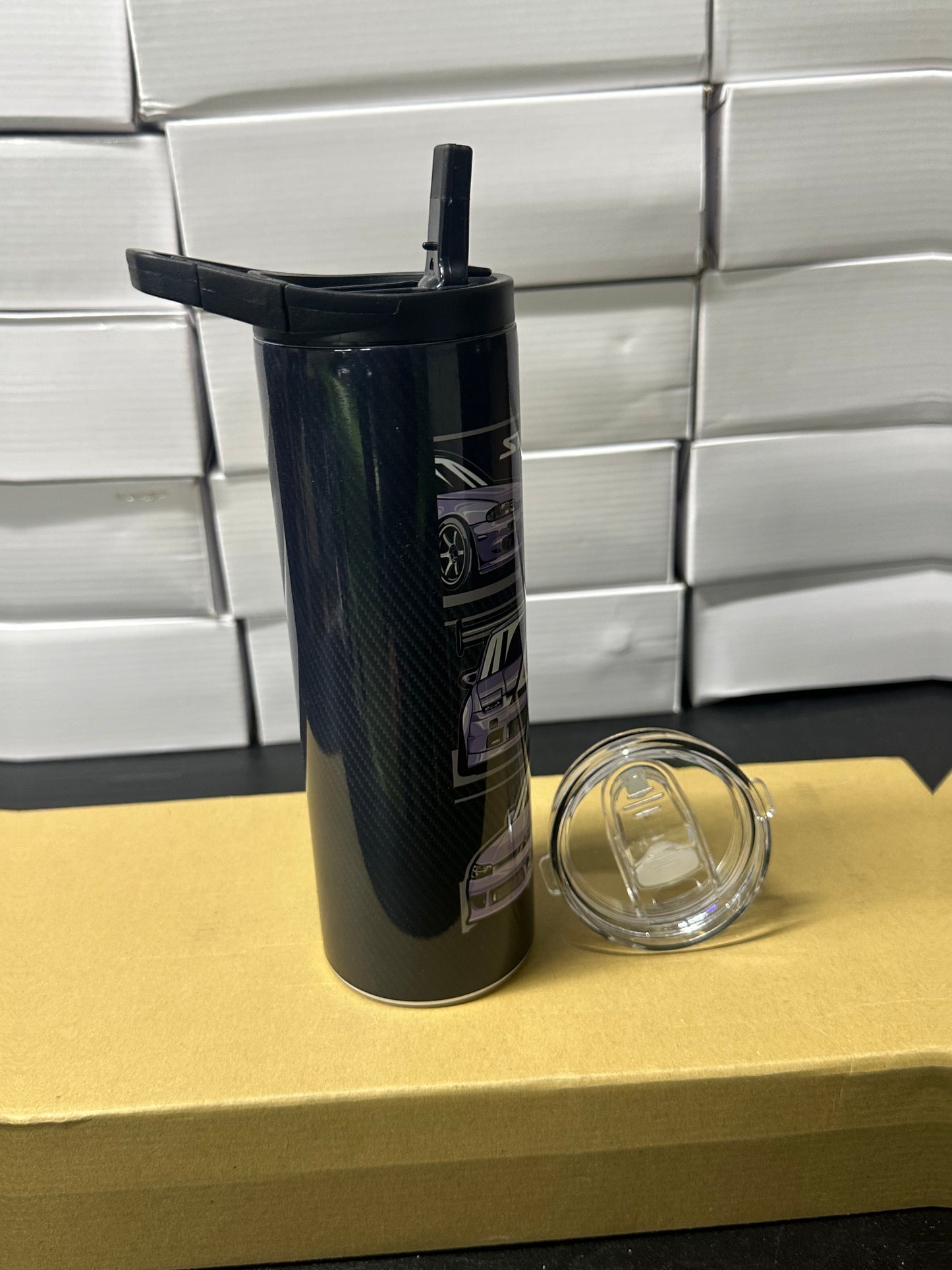 Nissan Silvia gen carbon tumbler