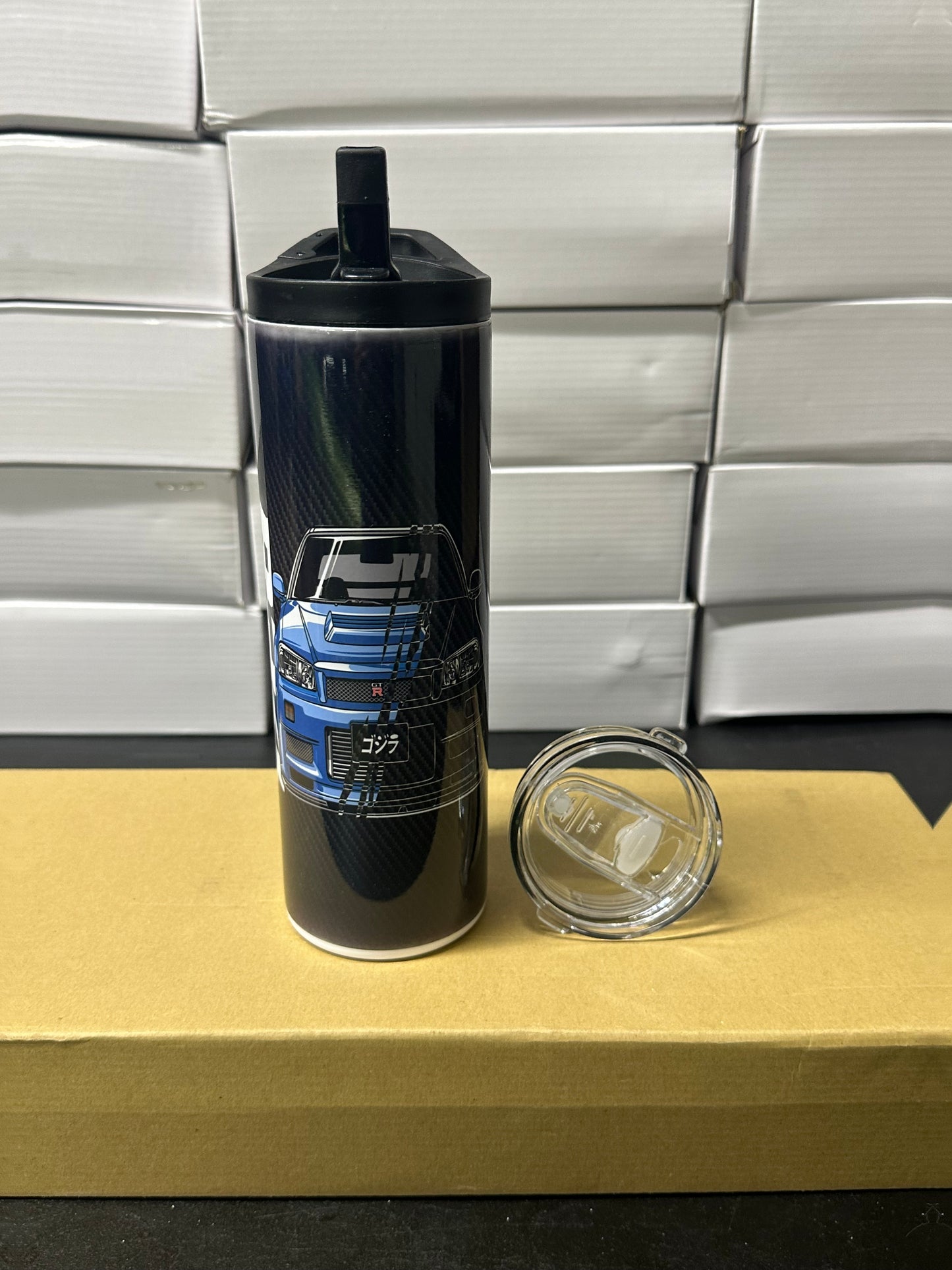 Nissan skyline r34 carbon tumbler