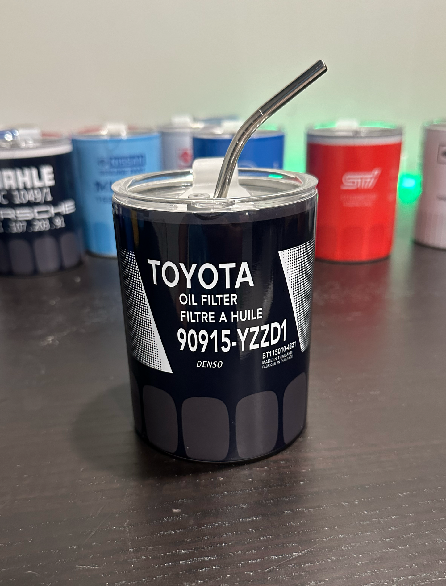 Toyota oil filter cup tumbler