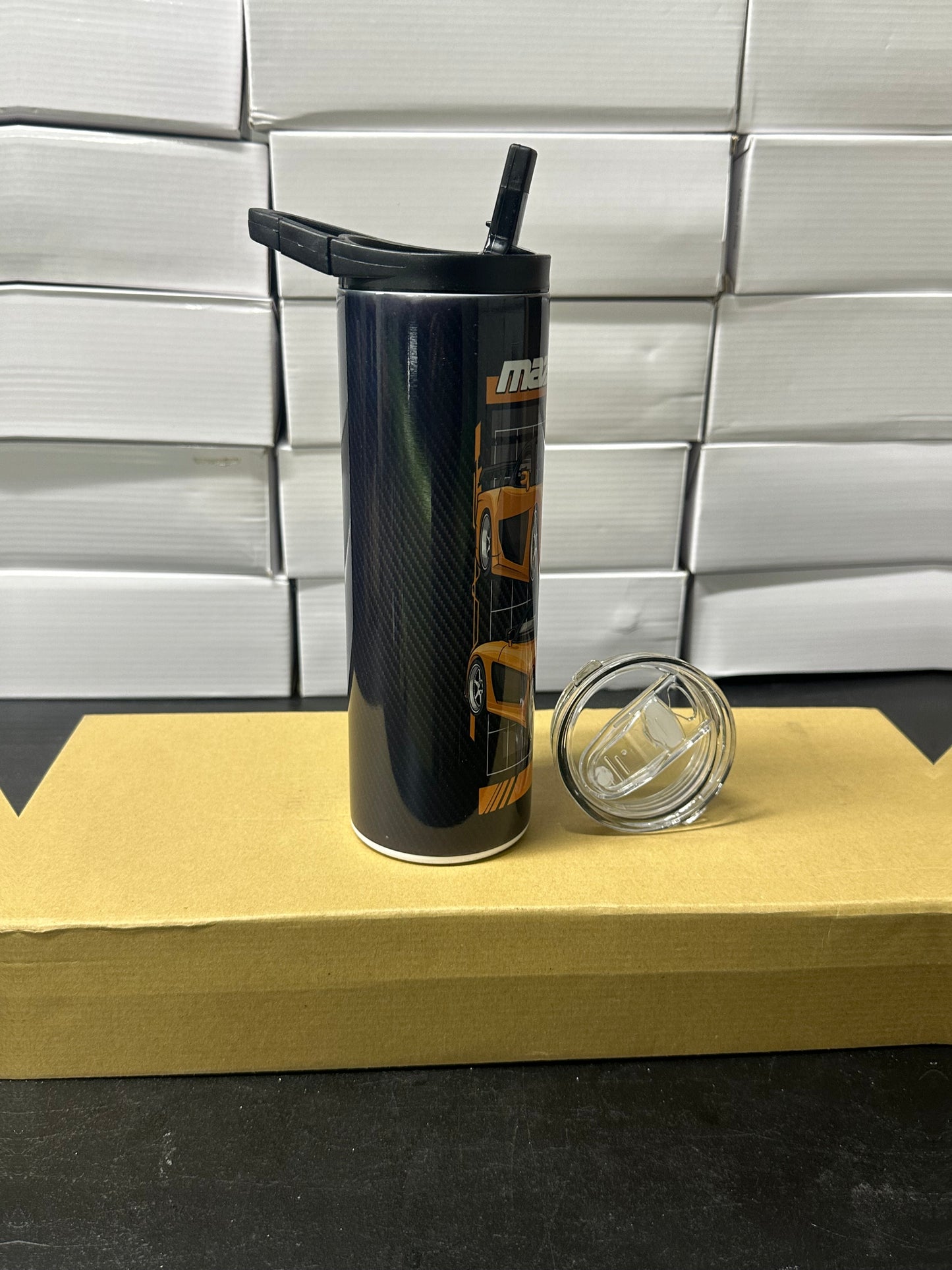 Mazda rx7 veilside fast and furious carbon tumbler