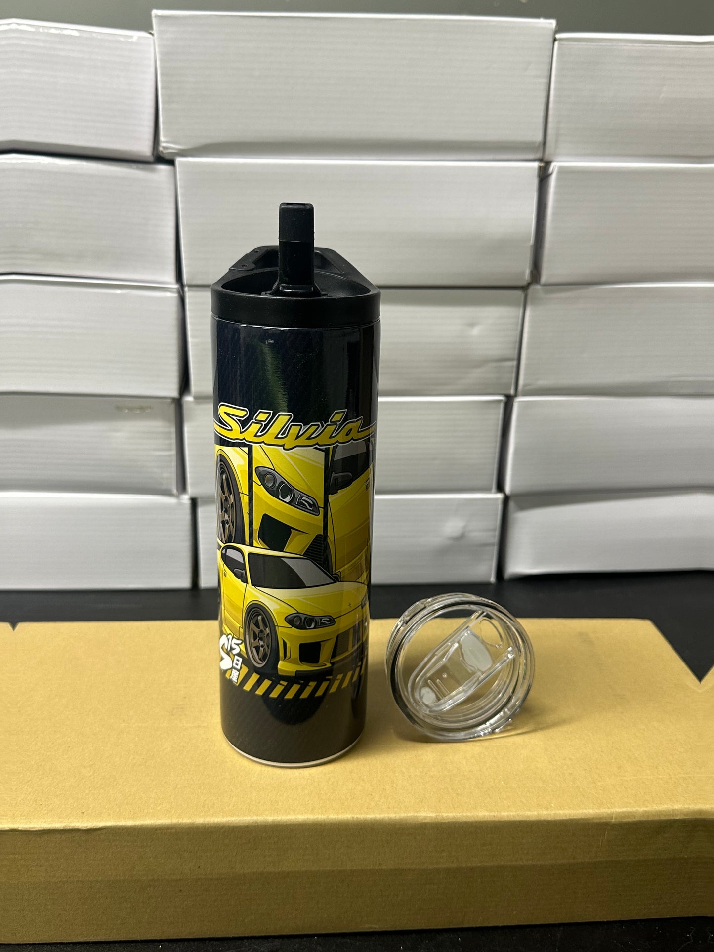 Nissan Silvia s15 carbon tumbler