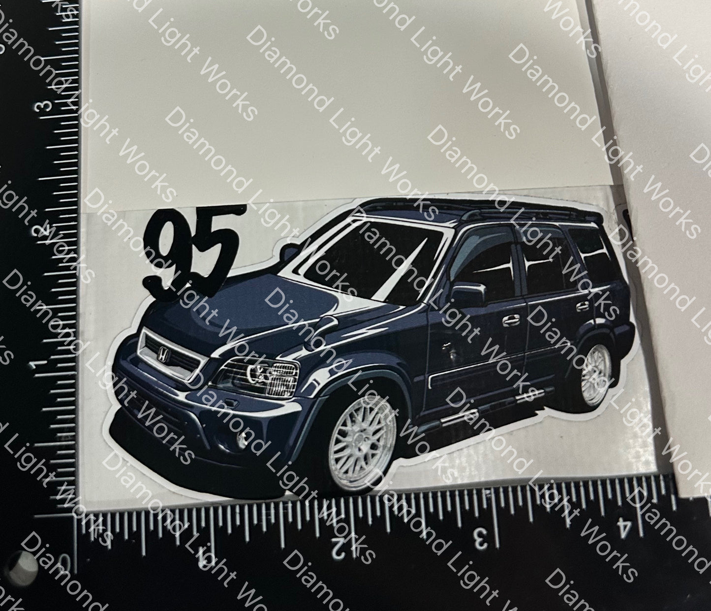 Honda crv rd1 black sticker decal