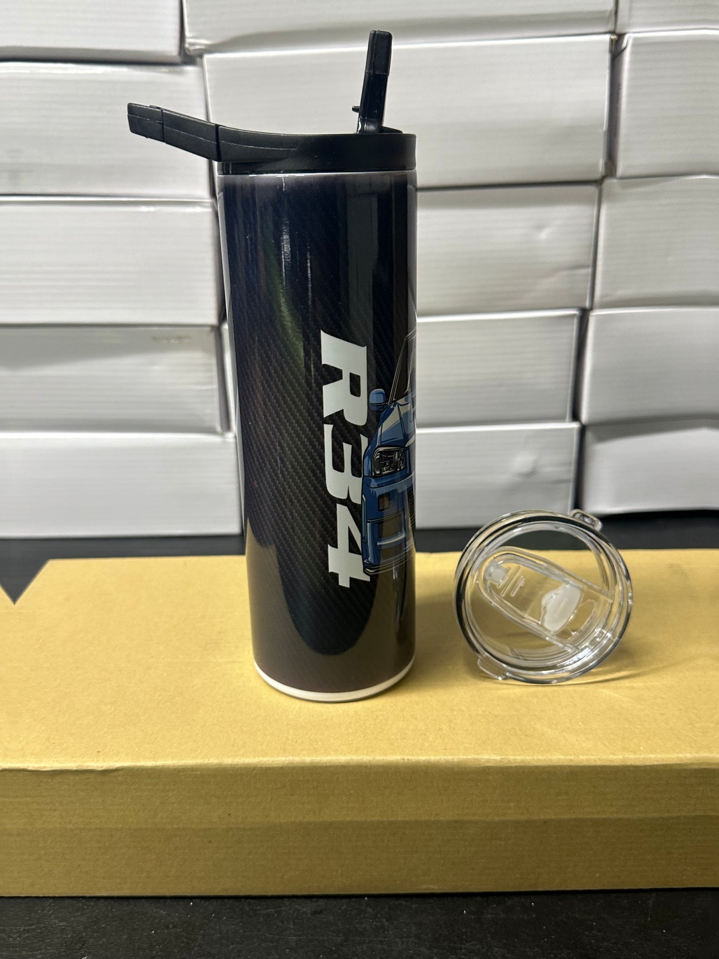 Nissan skyline r34 carbon tumbler