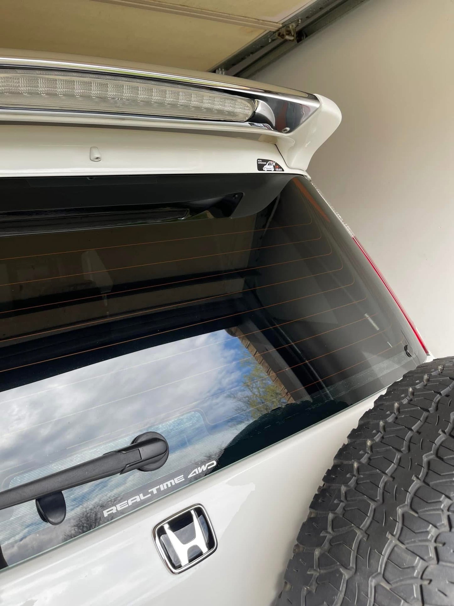 Honda crv rd1 spoiler & realtime 4wd sticker/decal