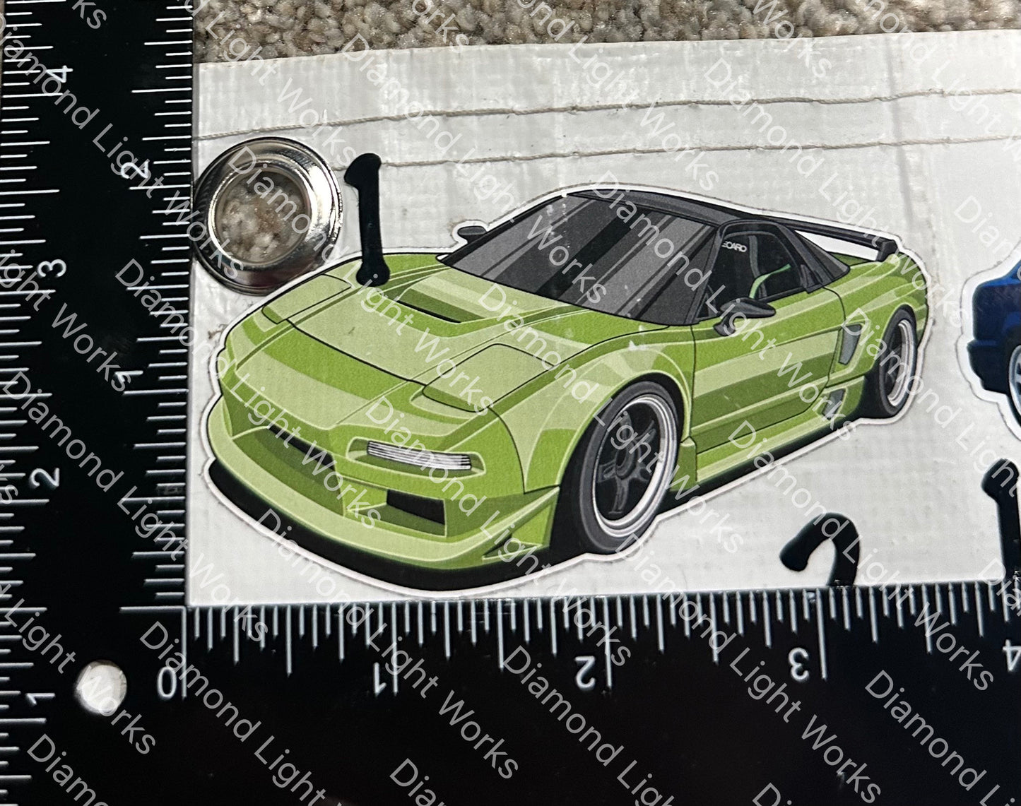 Acura Nsx green sticker decal 1