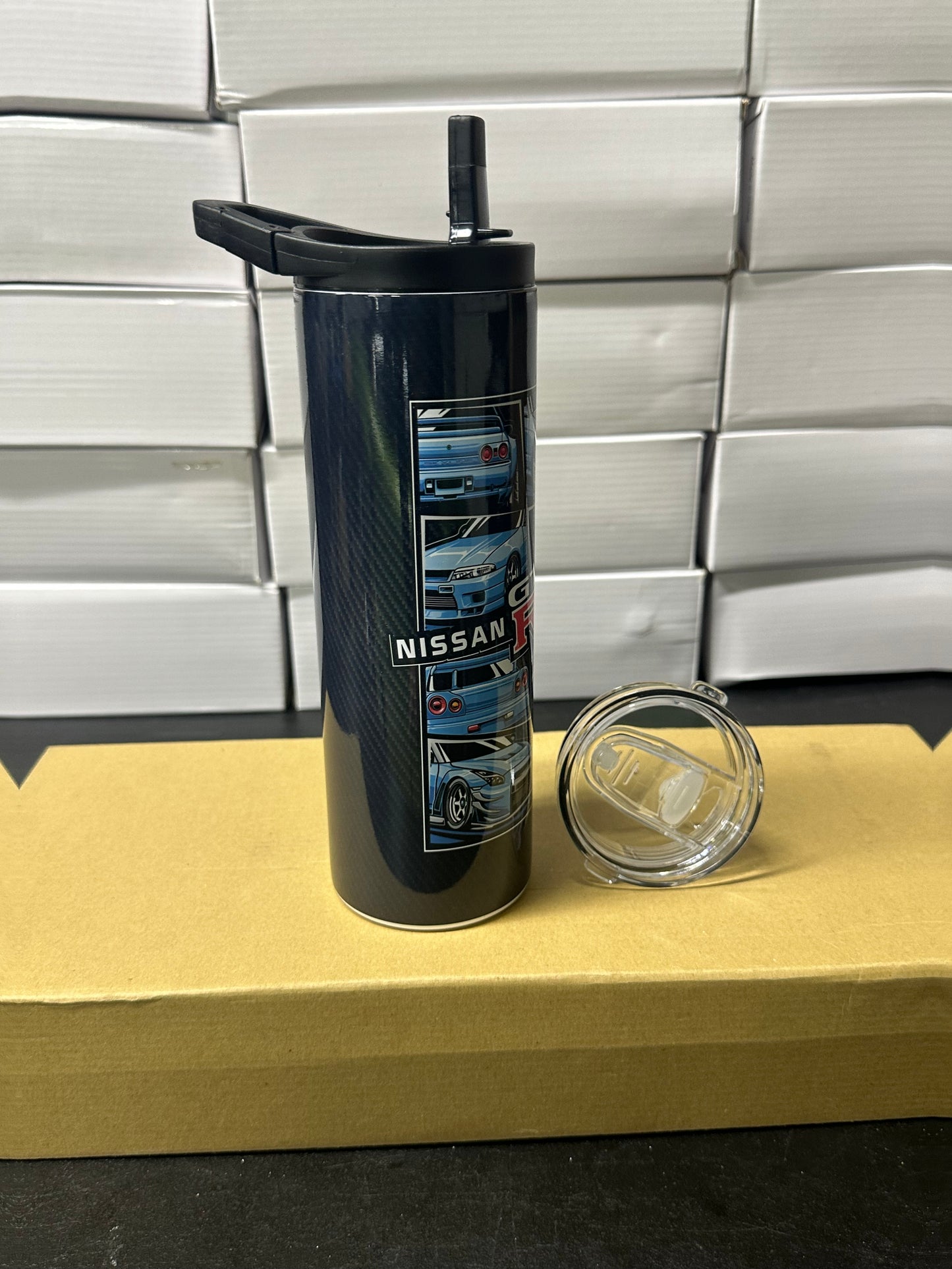 Nissan skyline gtr gen carbon tumbler