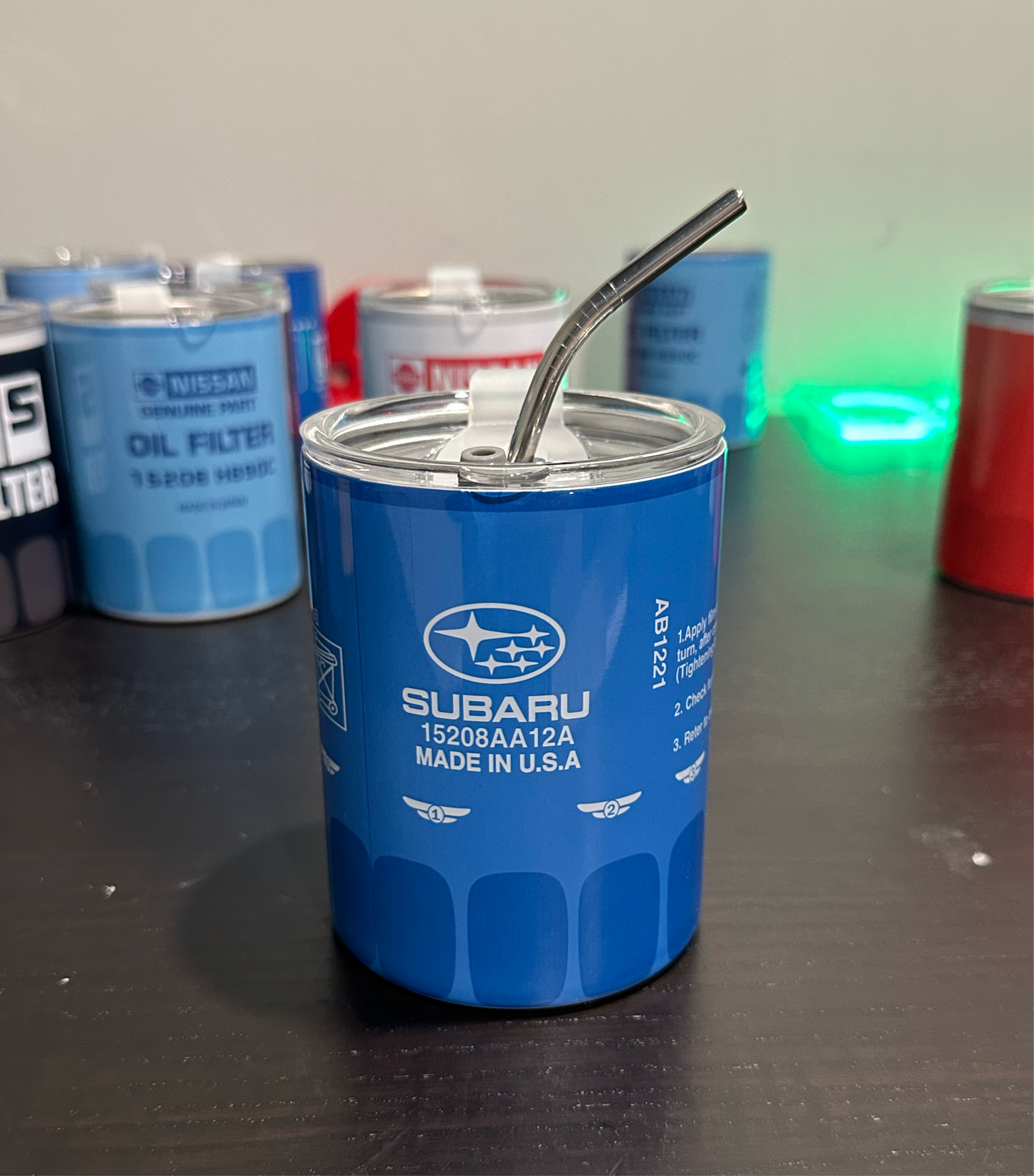 Subaru oil filter cup tumbler
