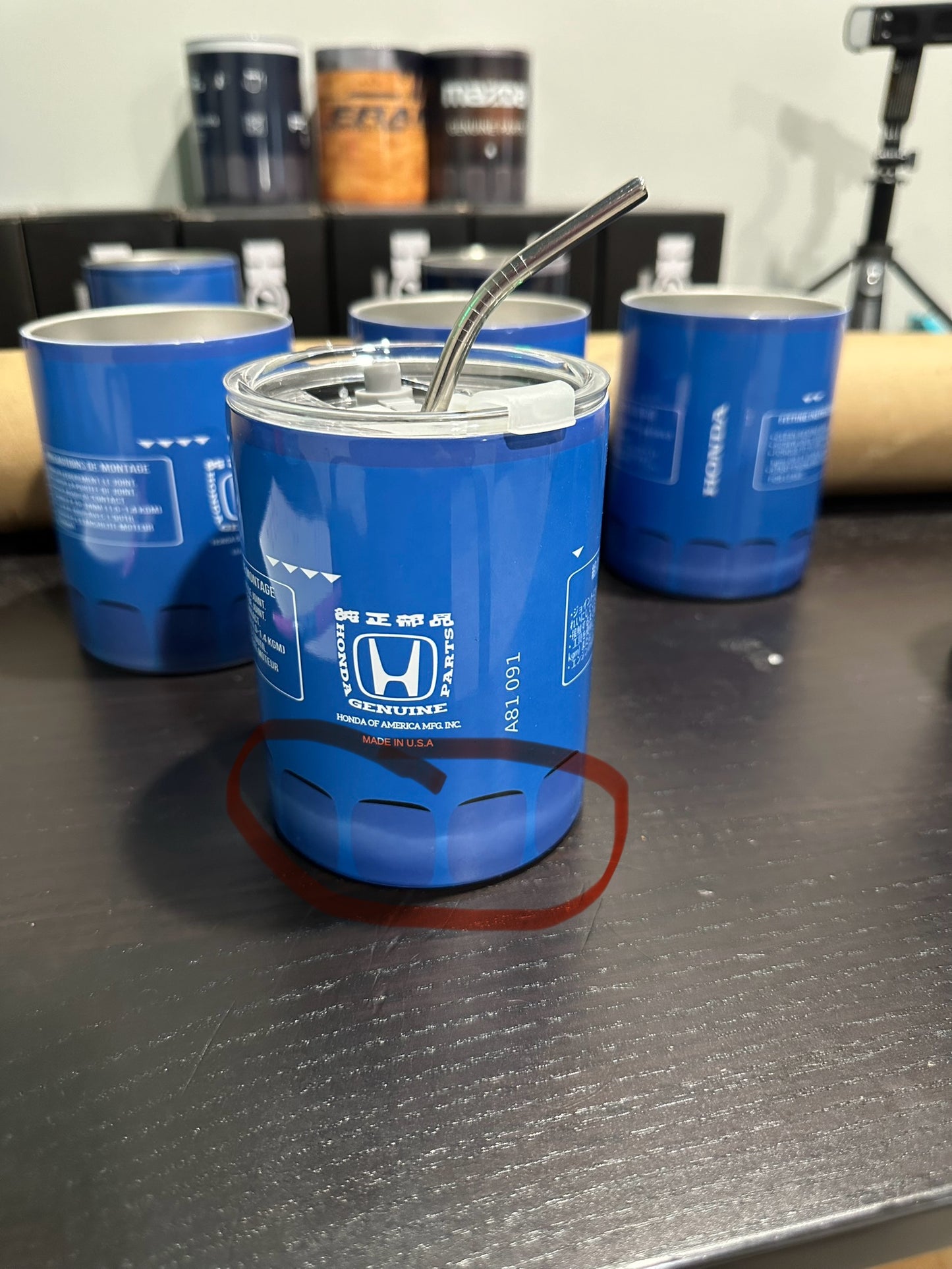 Honda oil filter tumbler (blemish)
