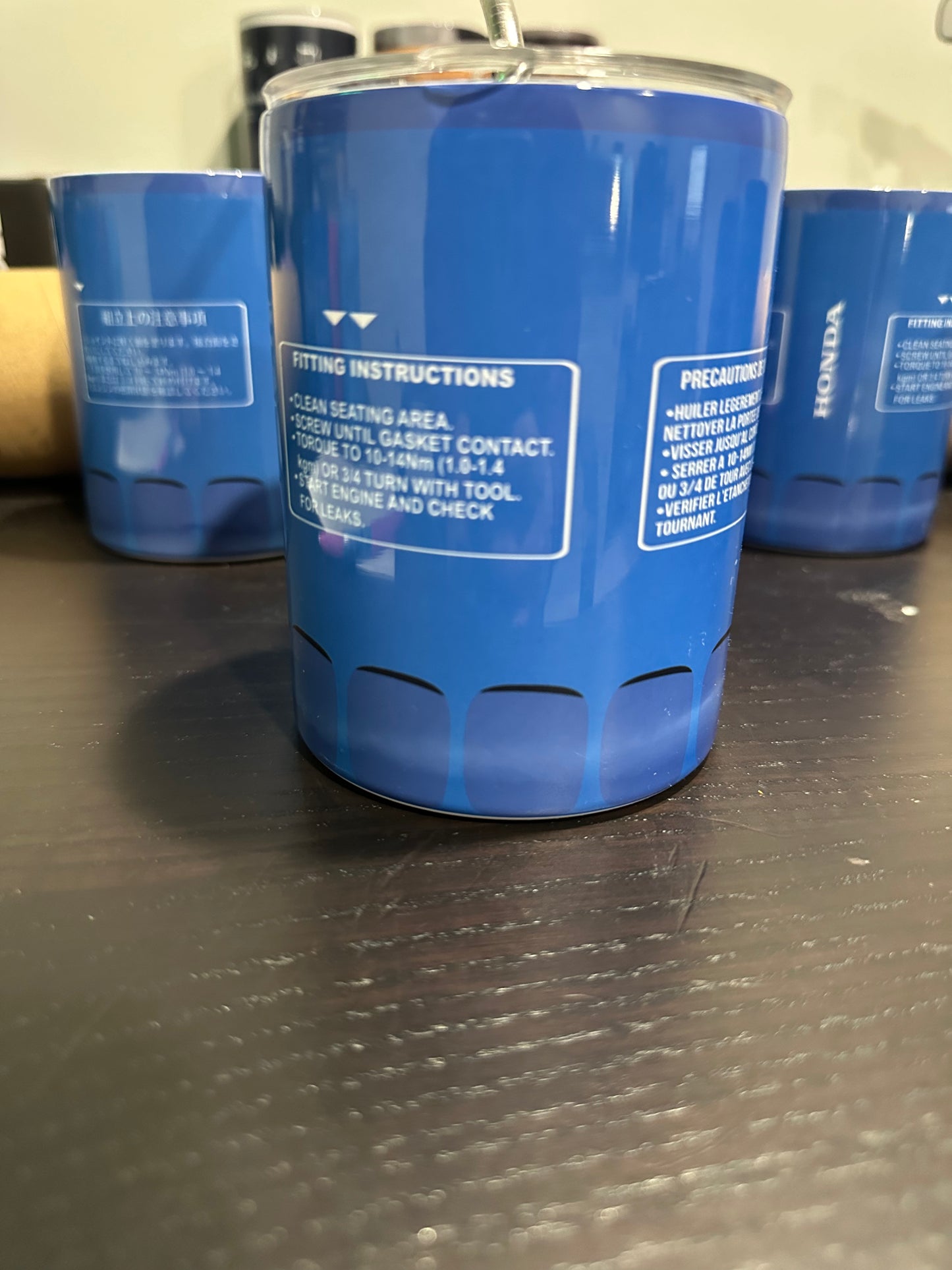 Honda oil filter tumbler (blemish)