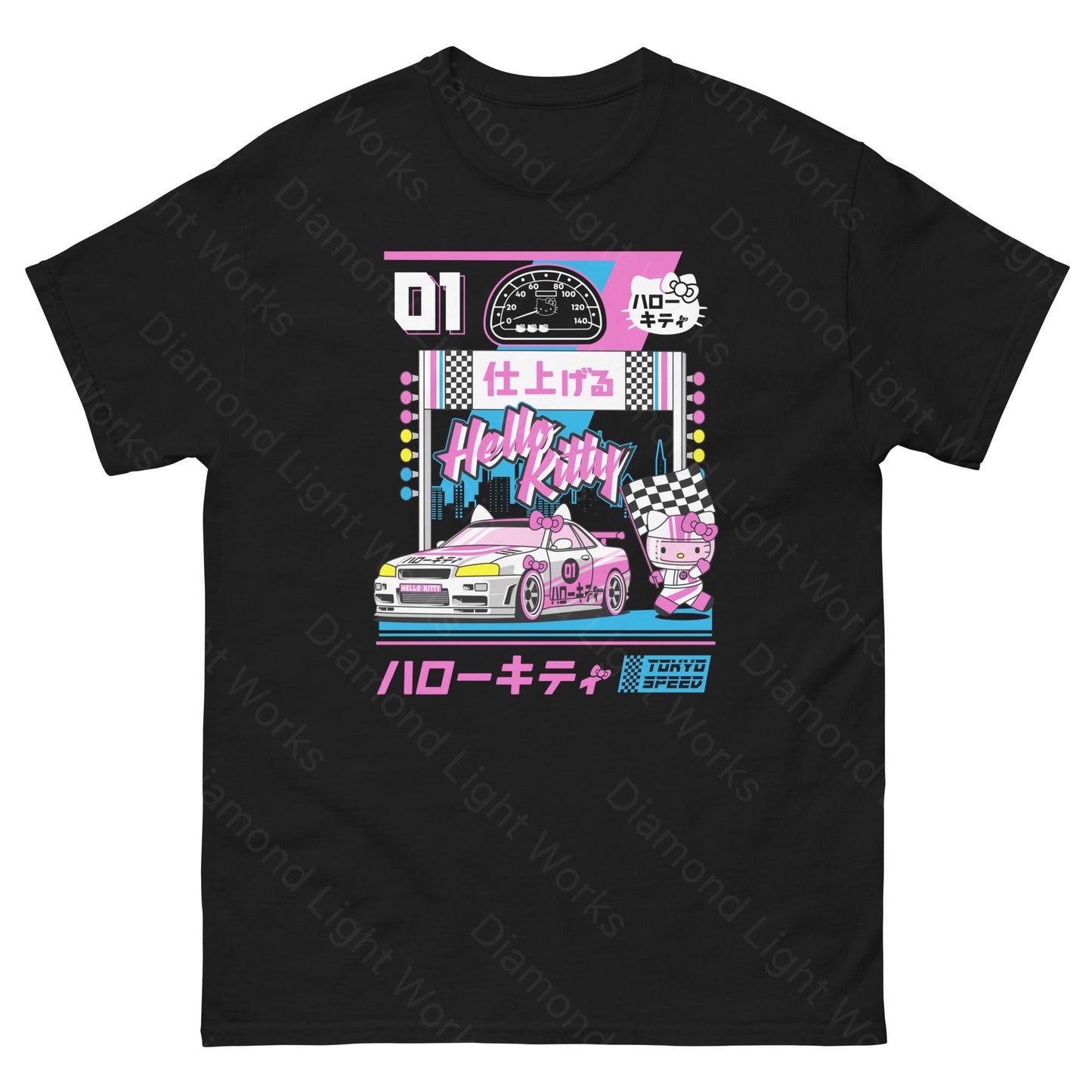 hello kitty skyline R34 Jdm Shirt