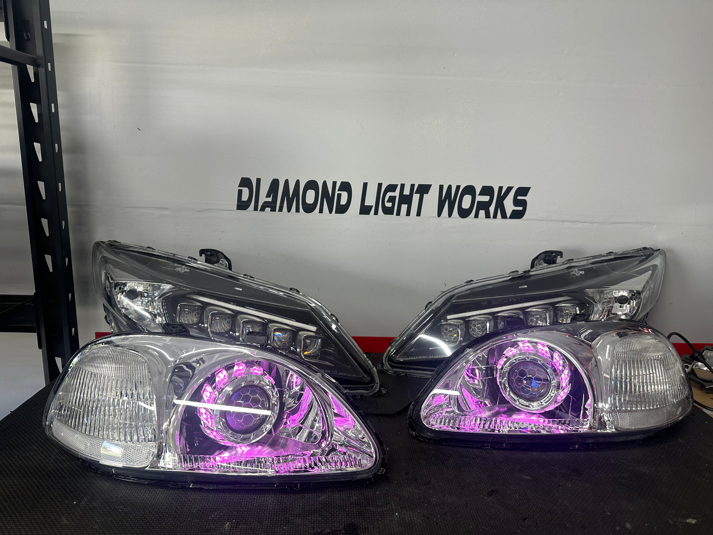 1997-1998 Honda Civic Retrofit Headlights