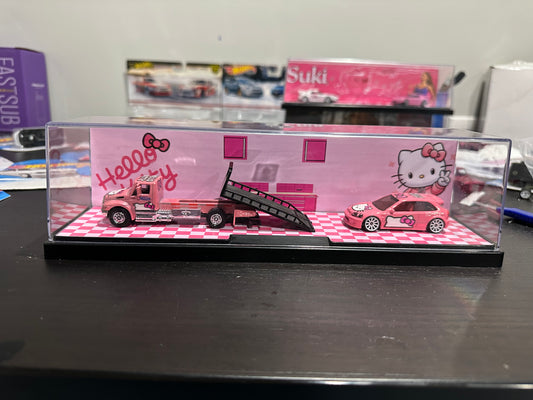 Hot wheels honda civic ek9 tow truck diorama