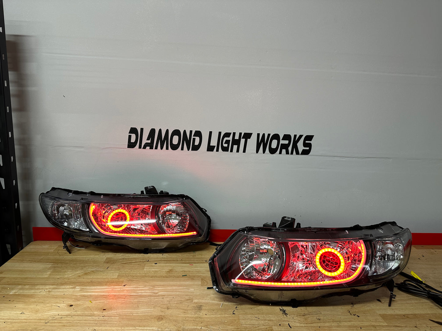 2006-2011 Honda Civic Coupe Projector Retrofit Headlights