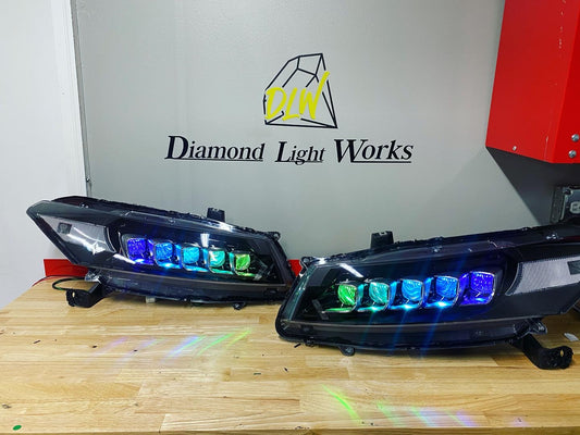 2008-2012 Honda Accord Coupe Jewel Headlights