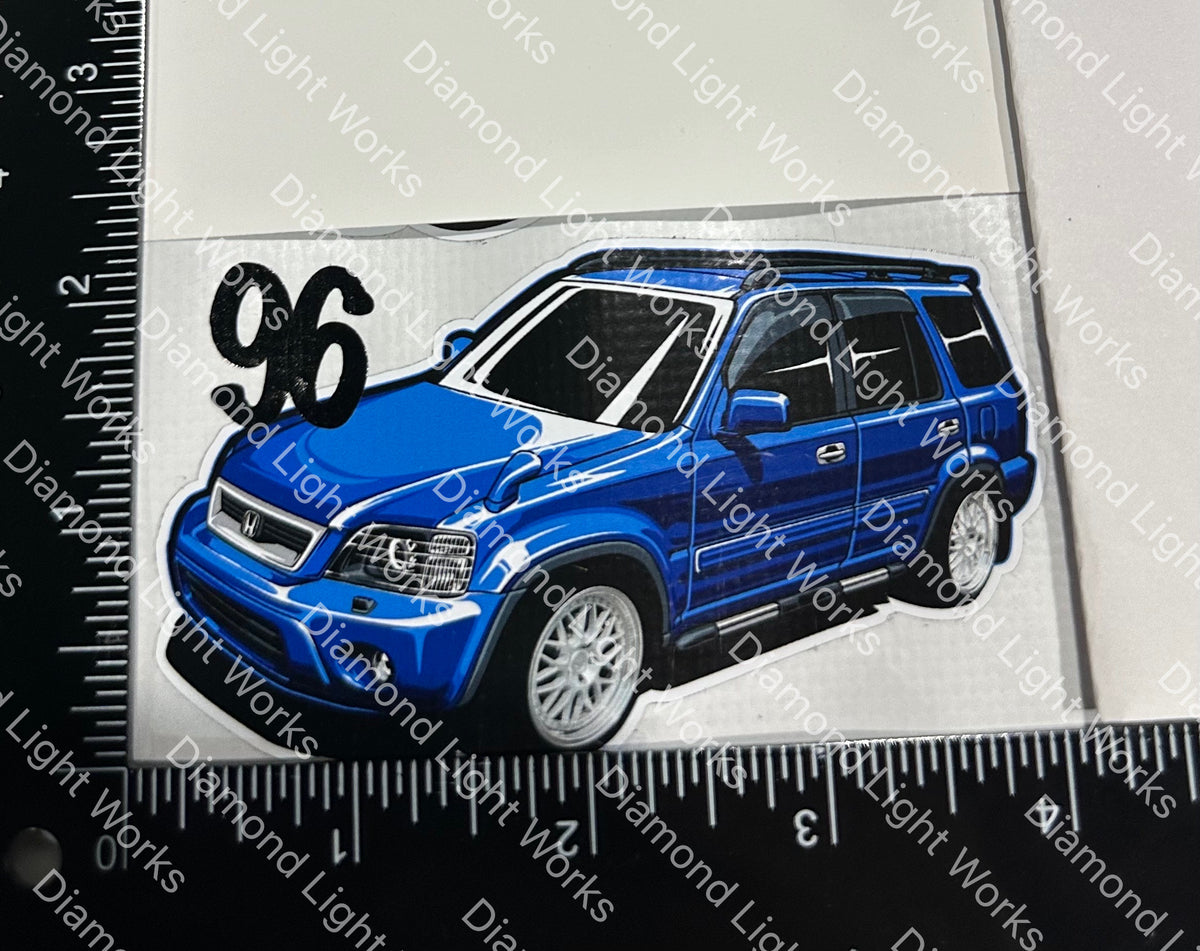Honda crv rd1 blue sticker decal – Diamond Light Works