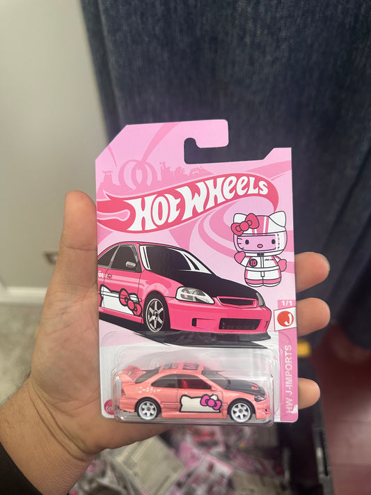 Hot Wheels Honda Civic Si Hello Kitty