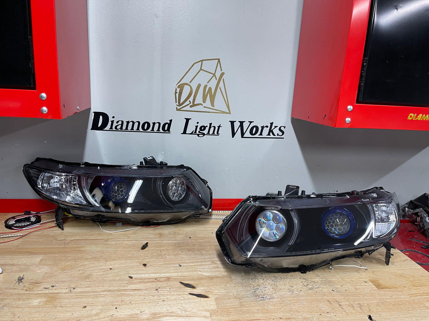 2006-2011 Honda Civic Coupe Projector Retrofit Headlights