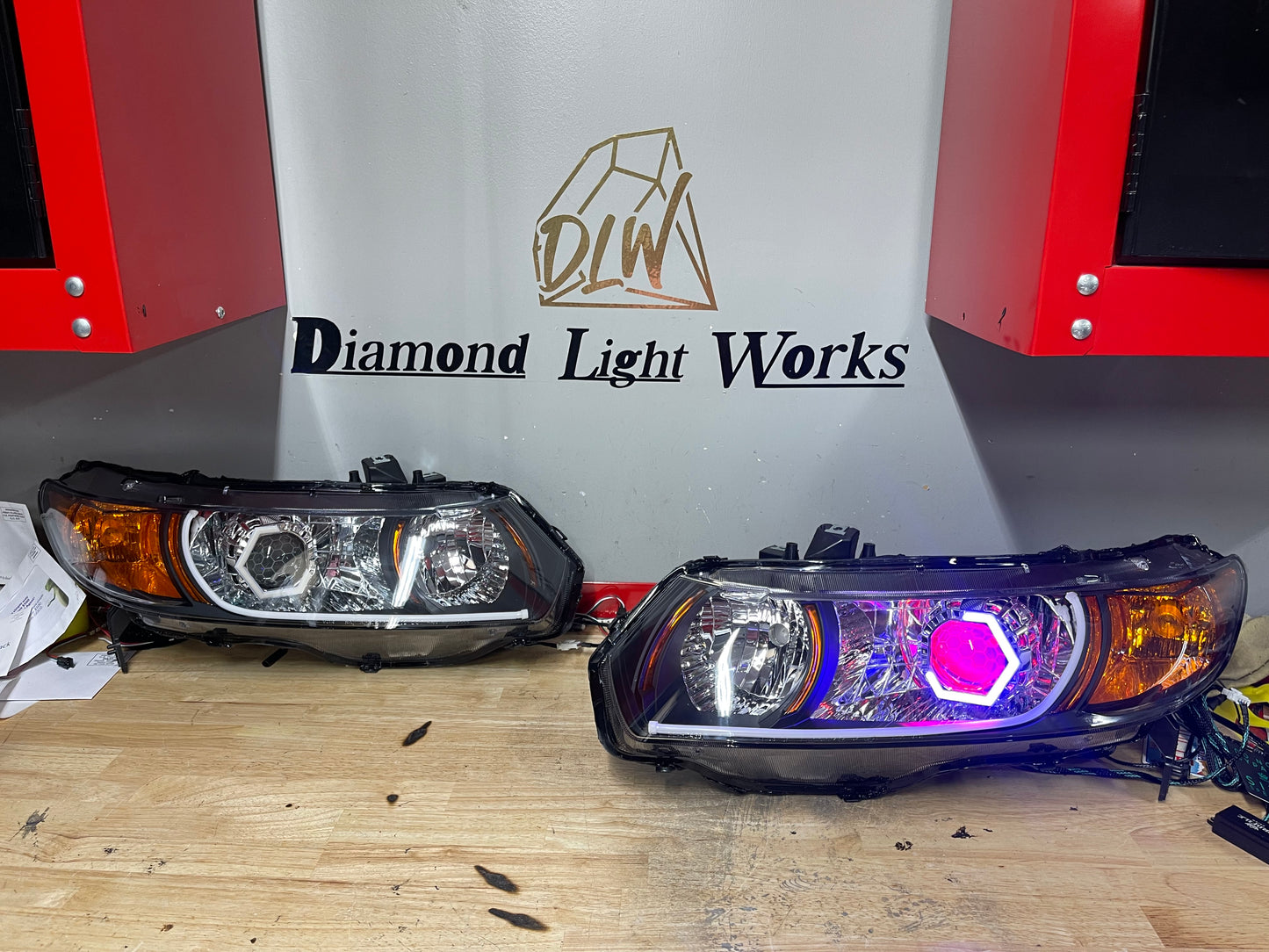 2006-2011 Honda Civic Coupe Projector Retrofit Headlights