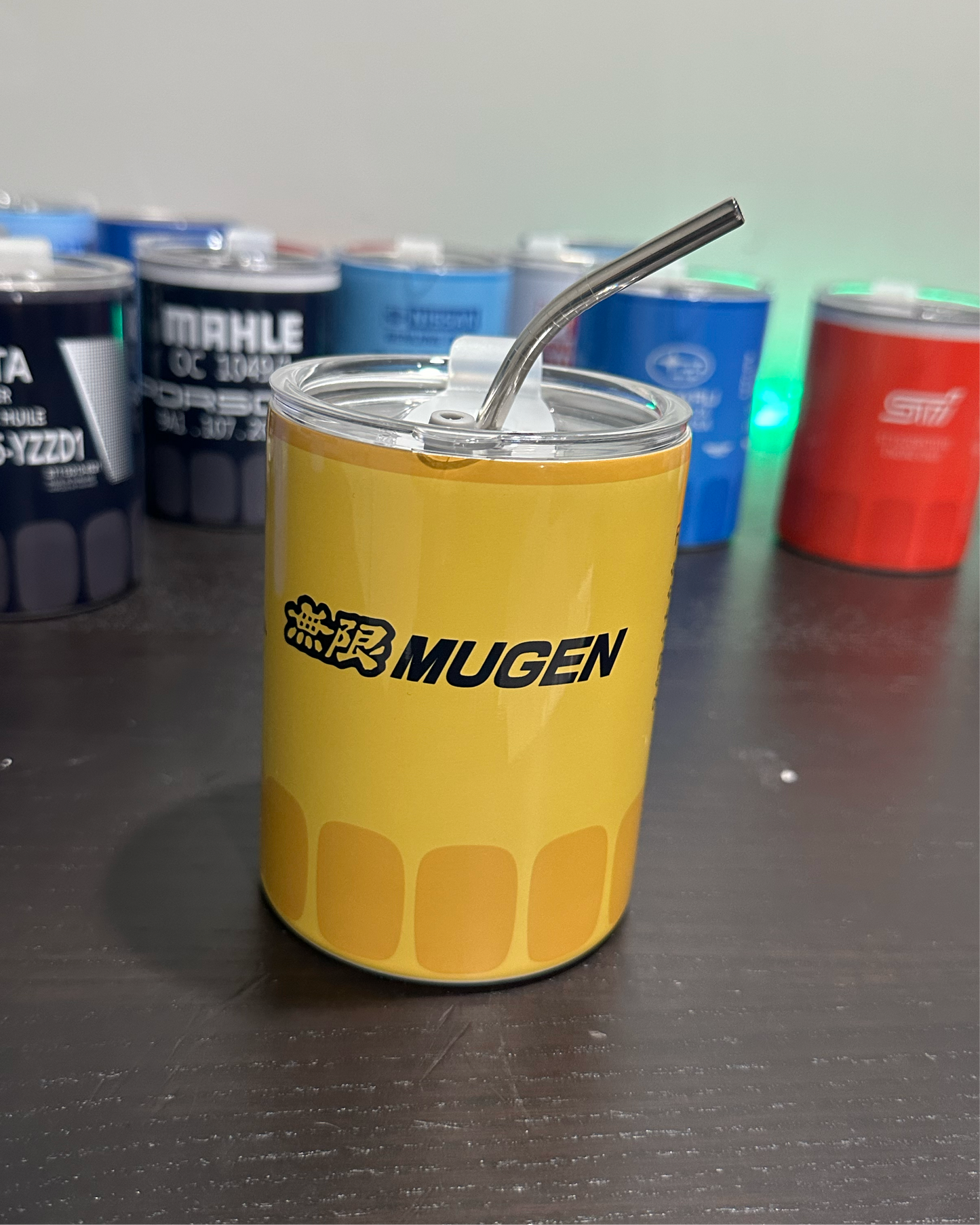 Mugen oil filter cup tumbler