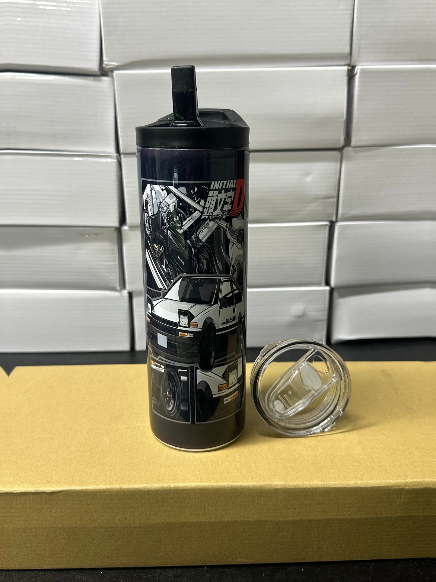 Initial D carbon tumbler